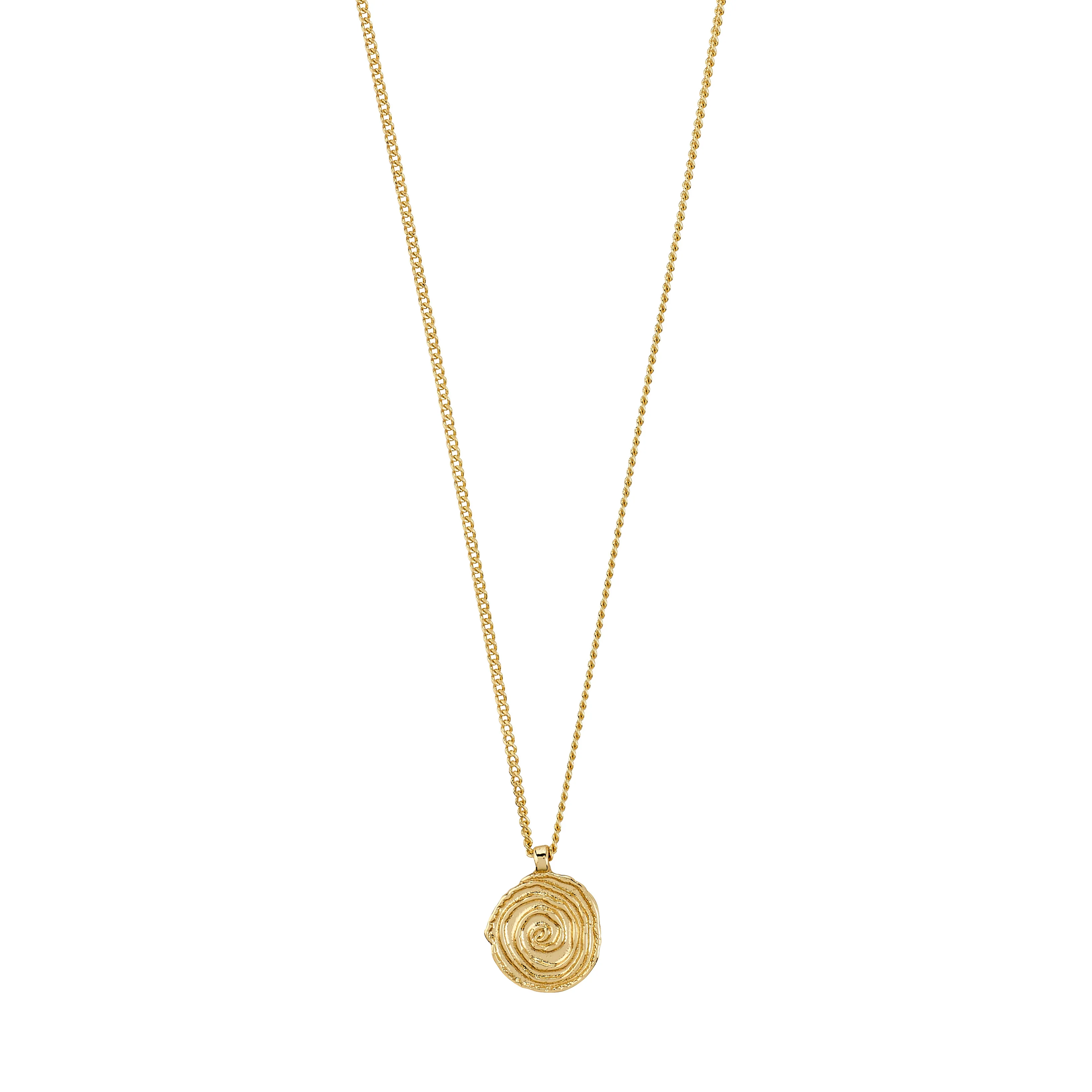 AIR recycled spiral coin necklace