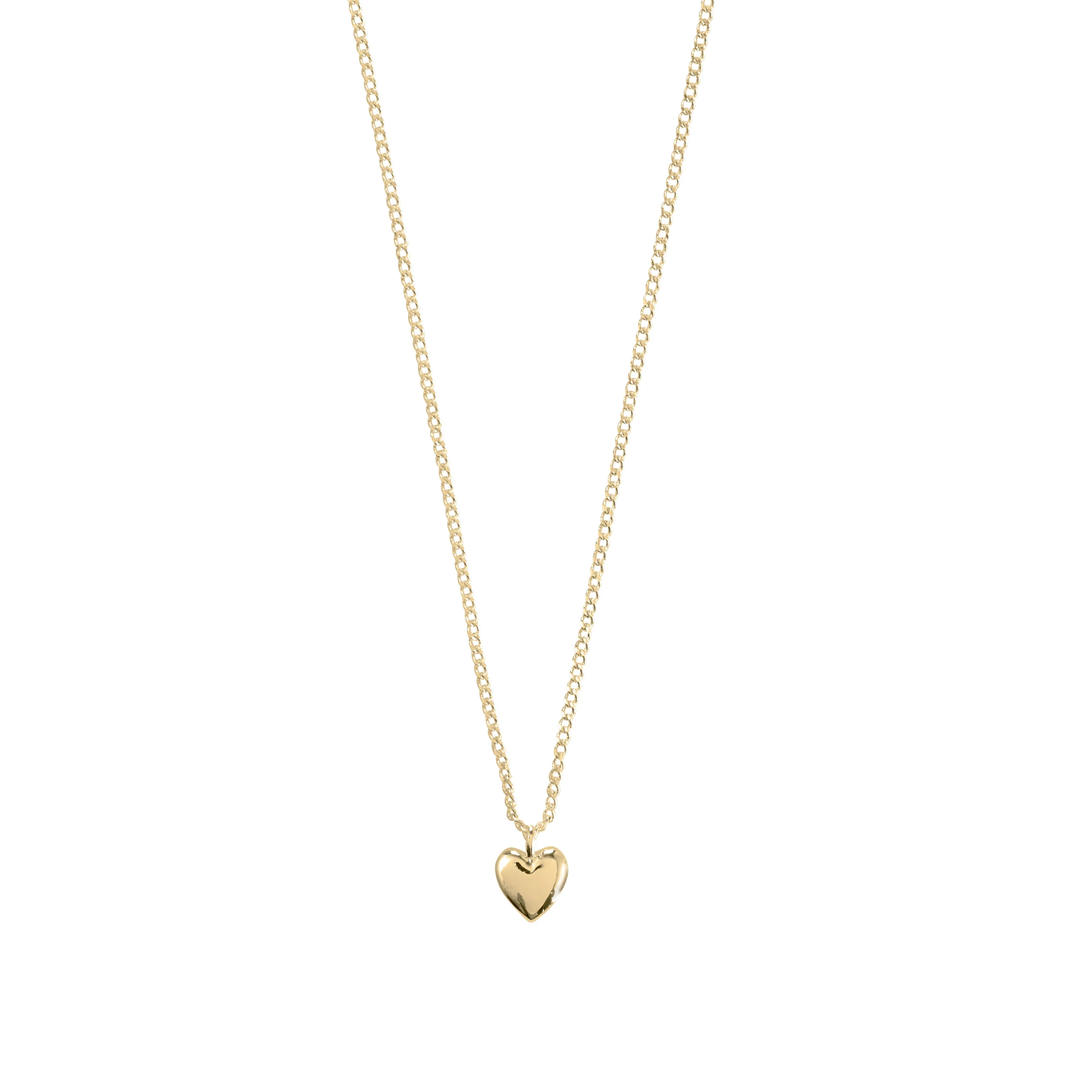 ALAIA recycled tiny heart pendant necklace