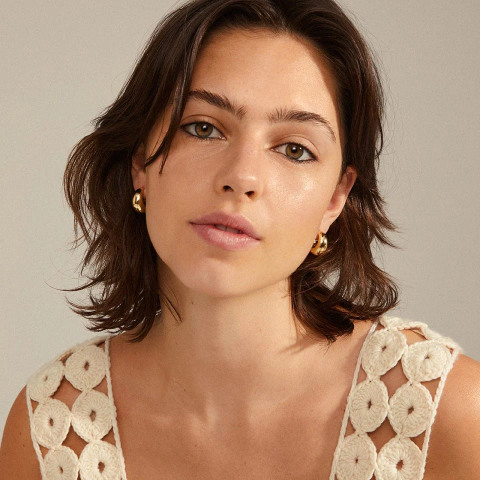 AMBER Recycled Chunky Hoops - Image 3
