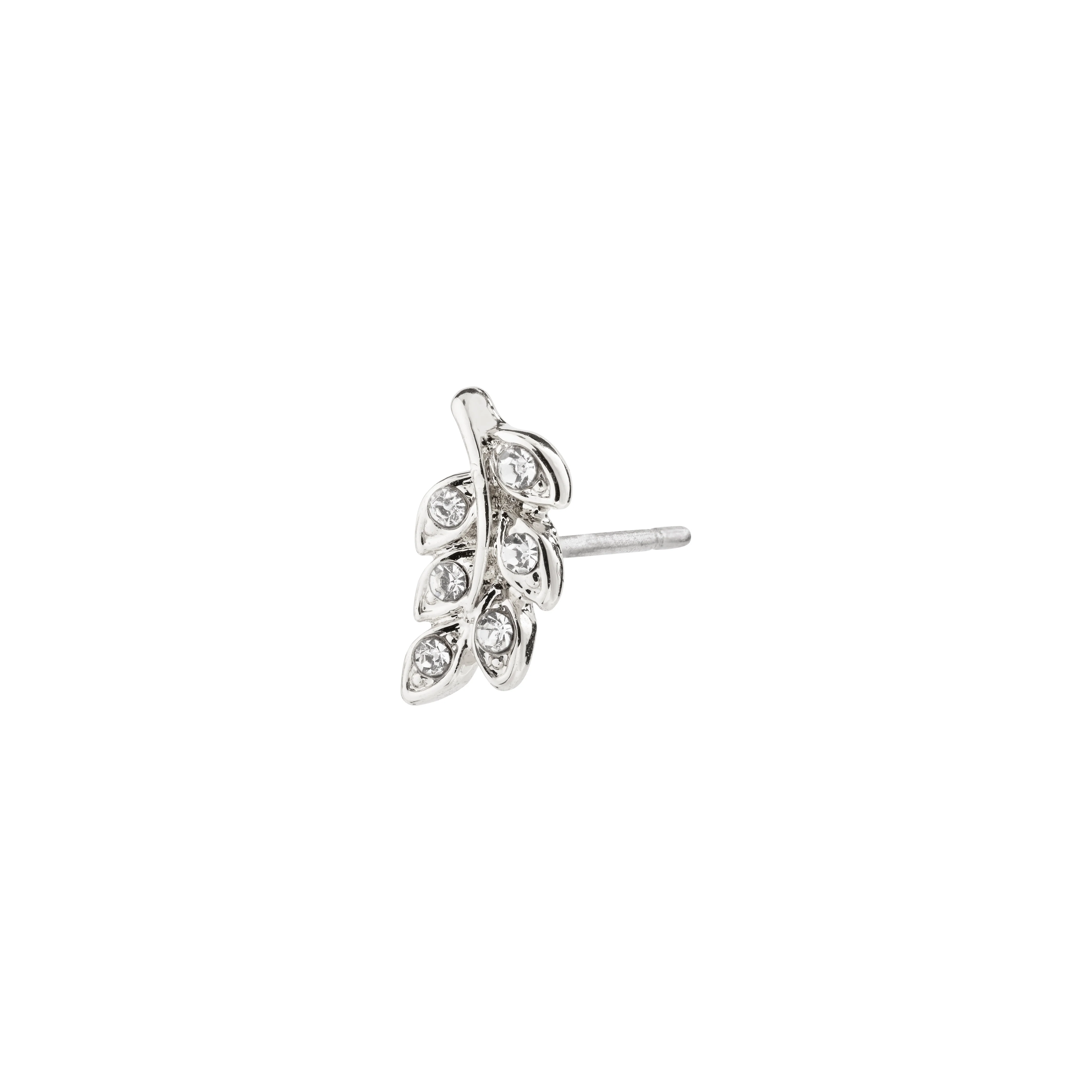 ARES Crystal Leaf Recycled Single Earring - Image 3