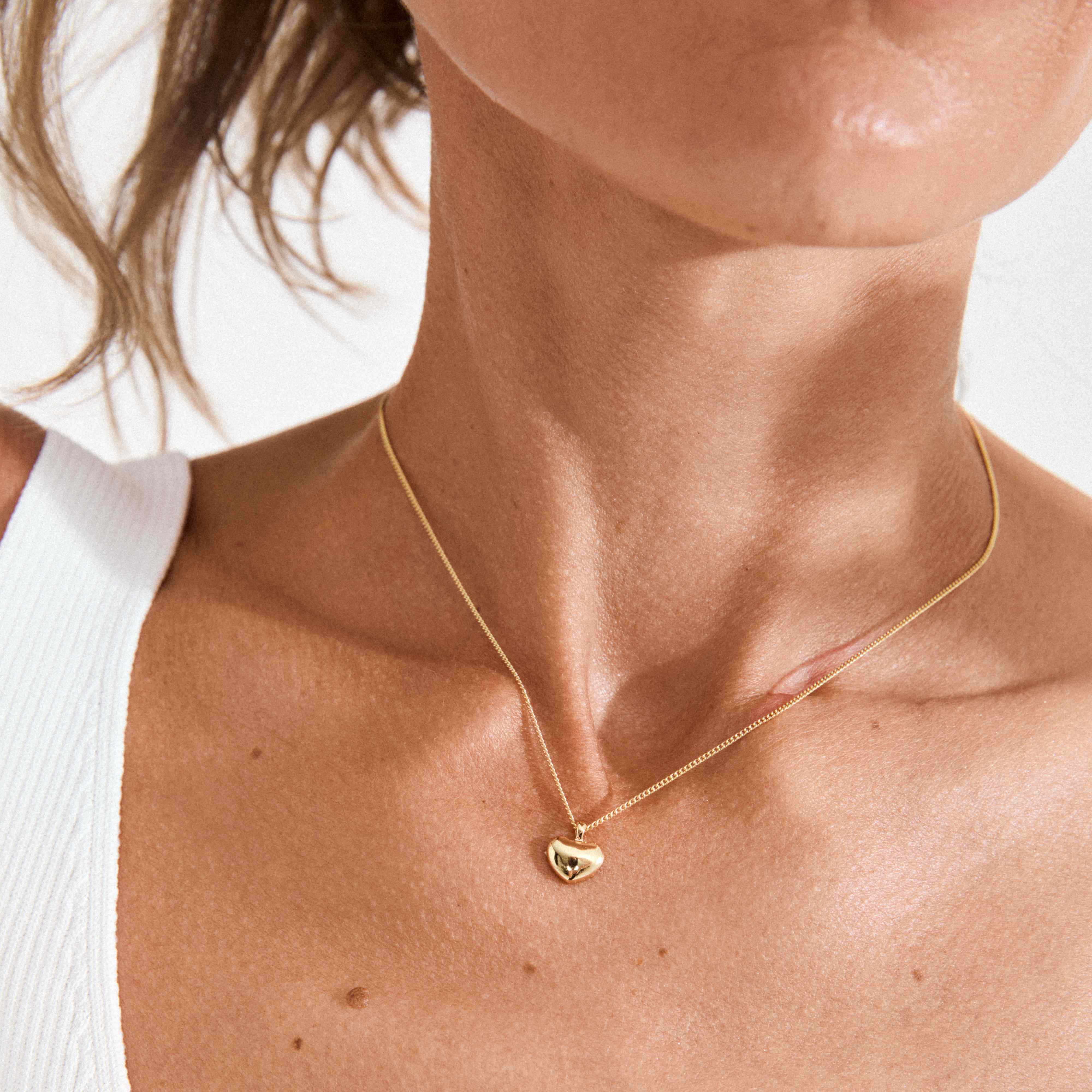 ARIN recycled heart charm necklace - Image 3