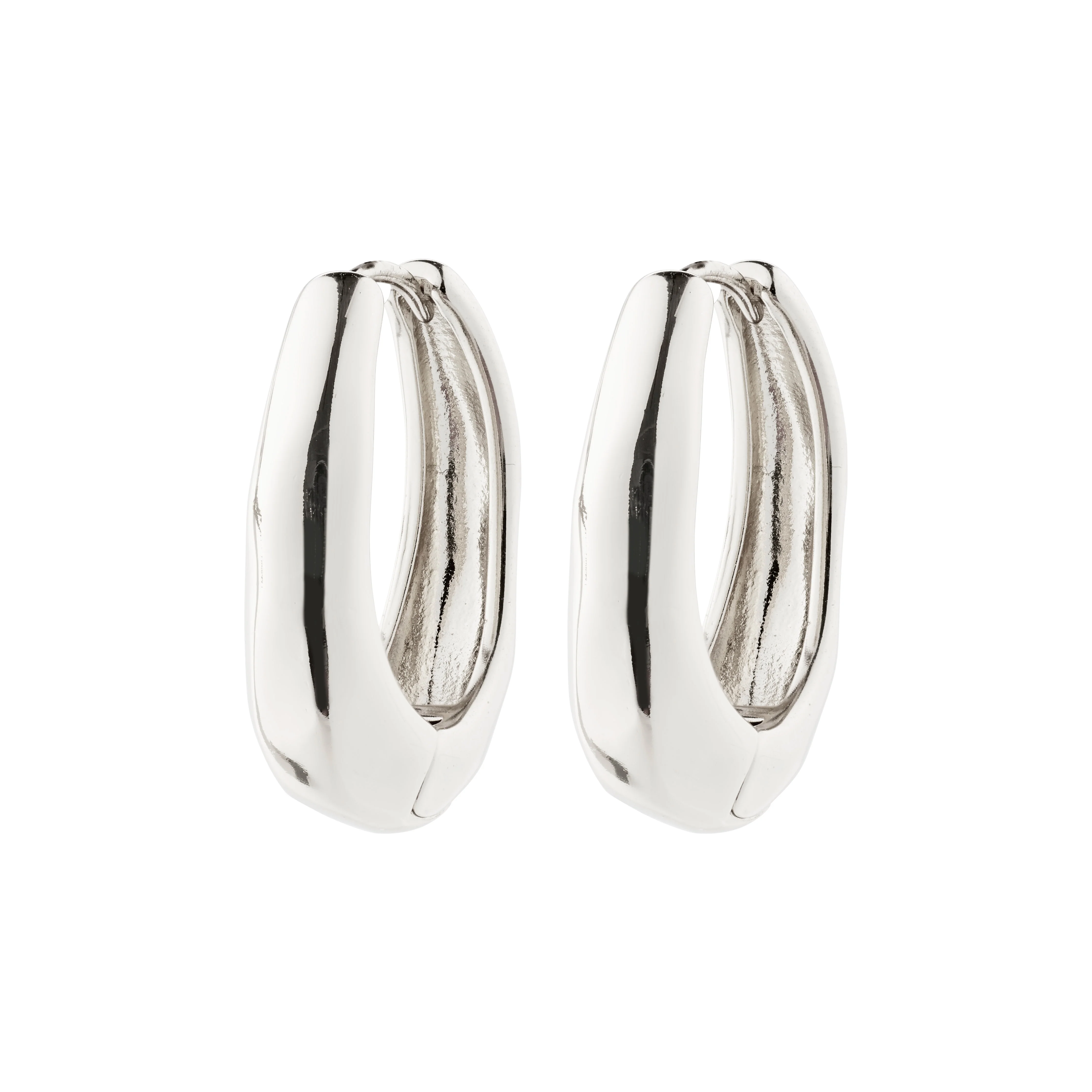 ASHER Recycled Oval Hoop Earrings - Image 4