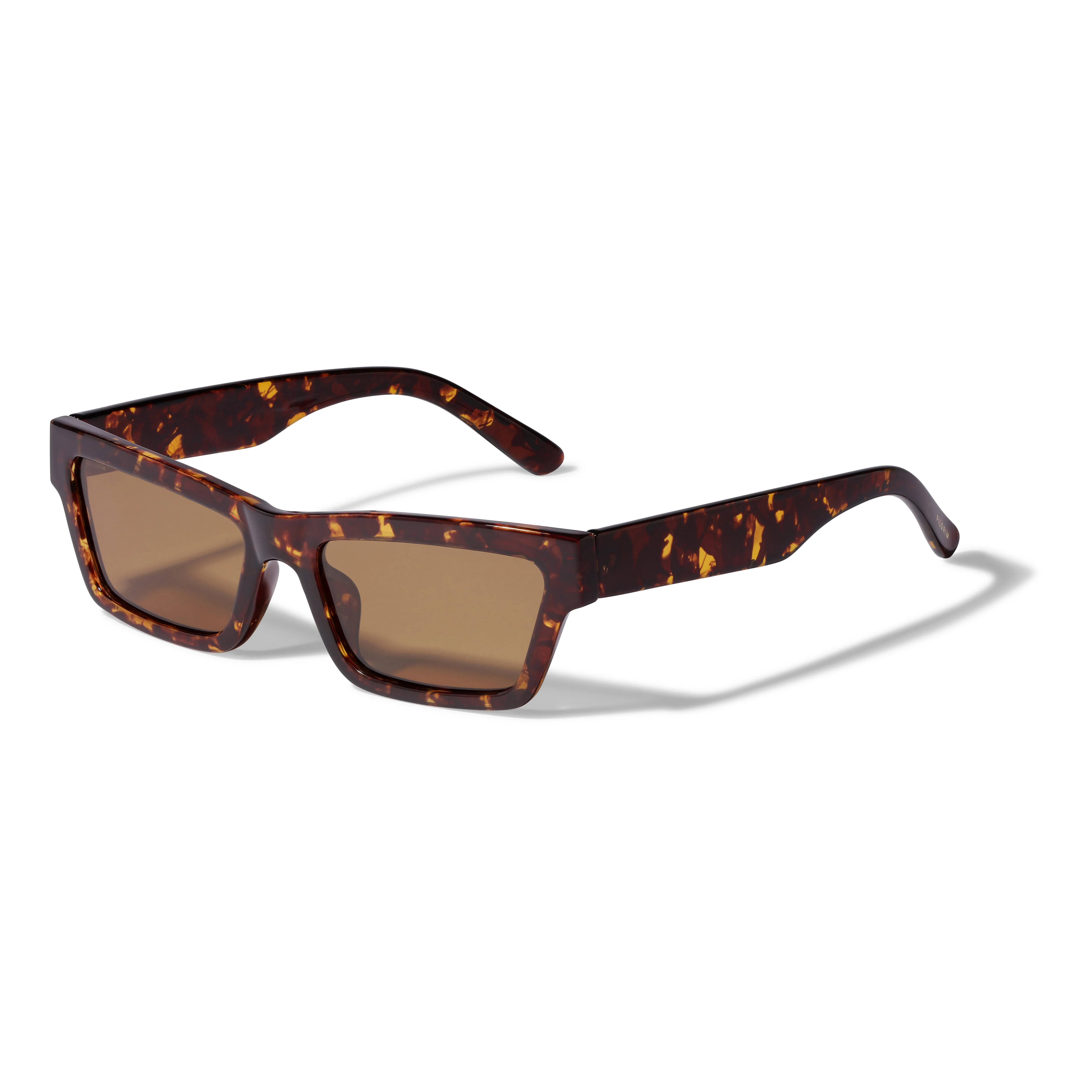 ASHLYN recycled sunglasses tortoise brown