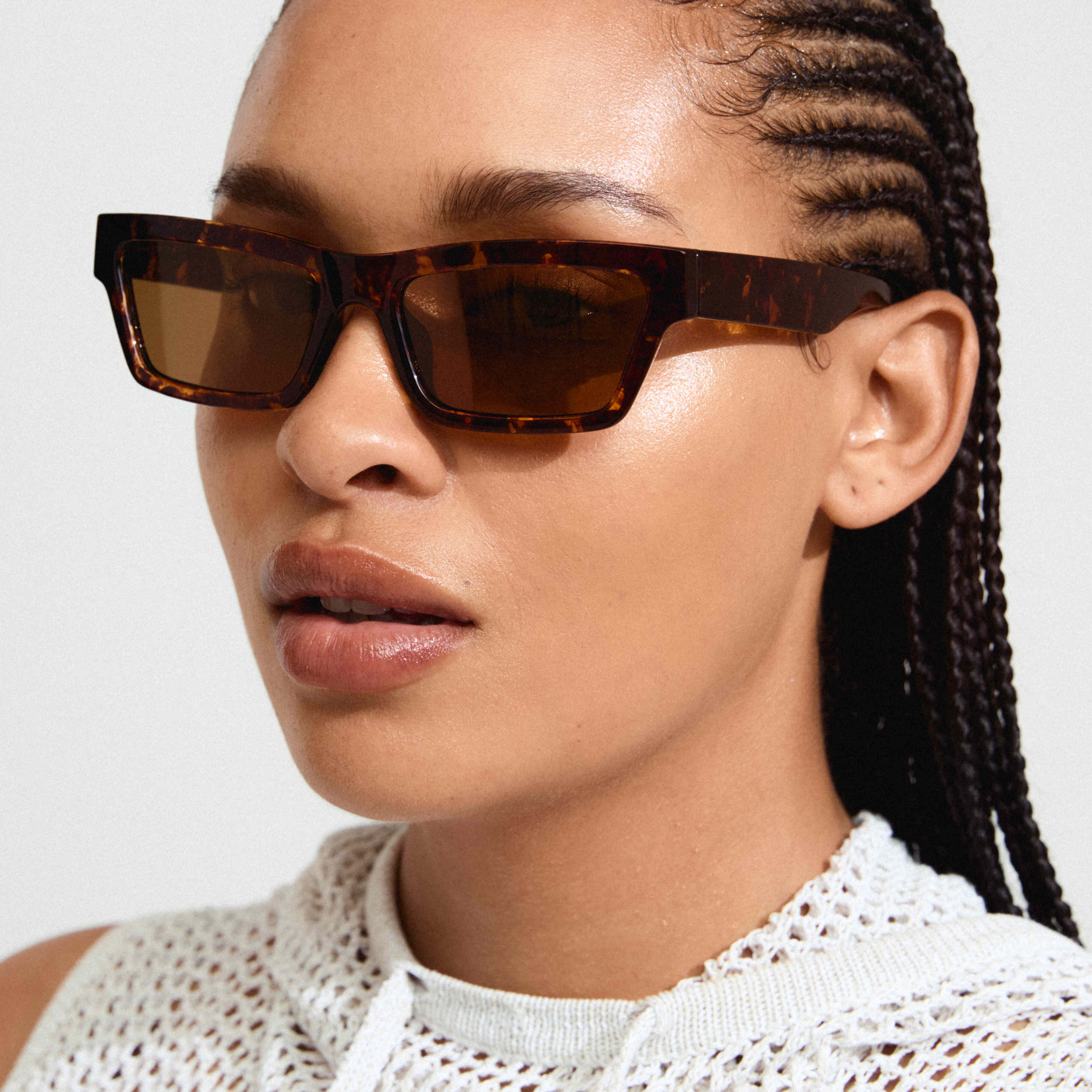 ASHLYN recycled sunglasses tortoise brown - Image 2