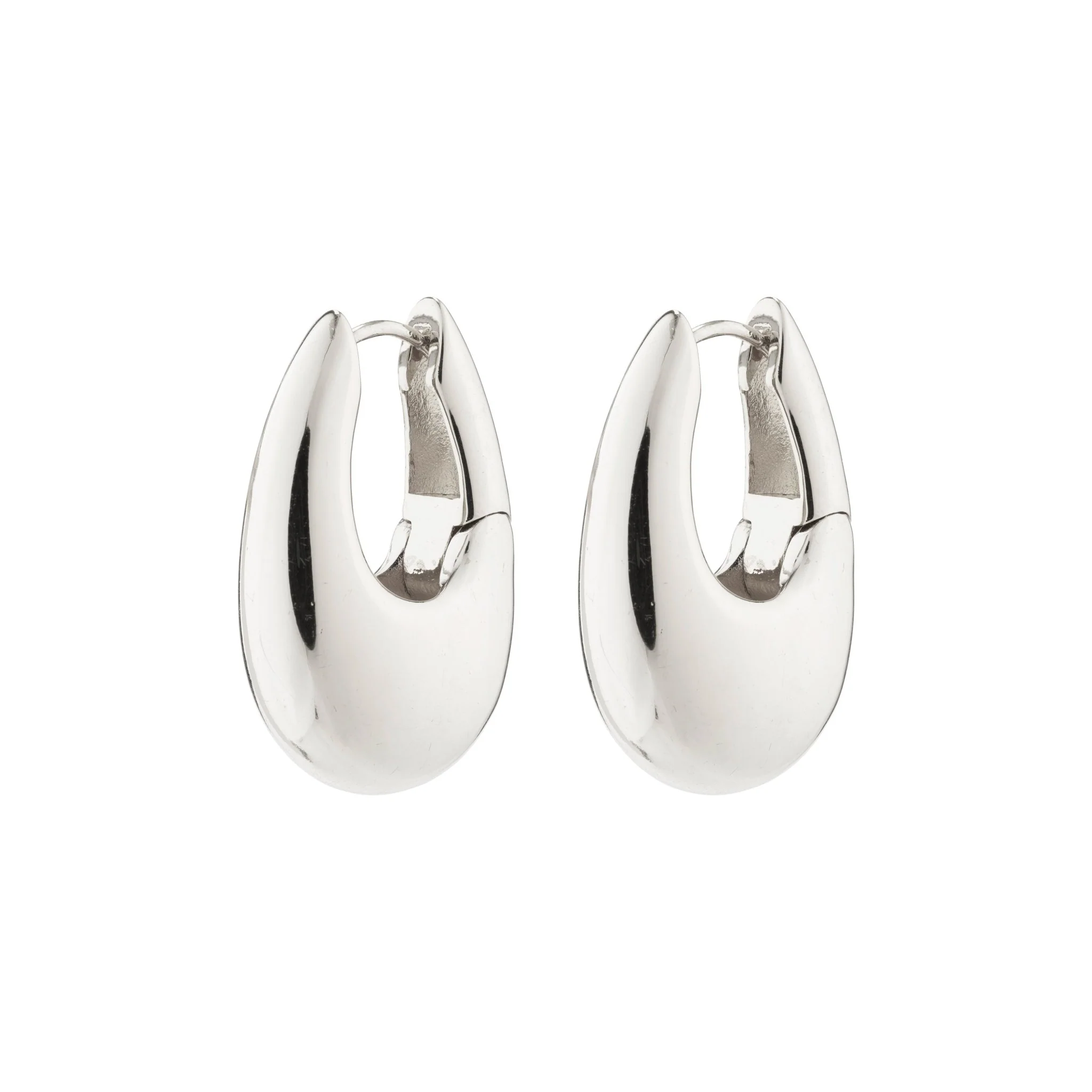 AUTUMN Recycled Chunky Retro Hoop Earrings - Image 4