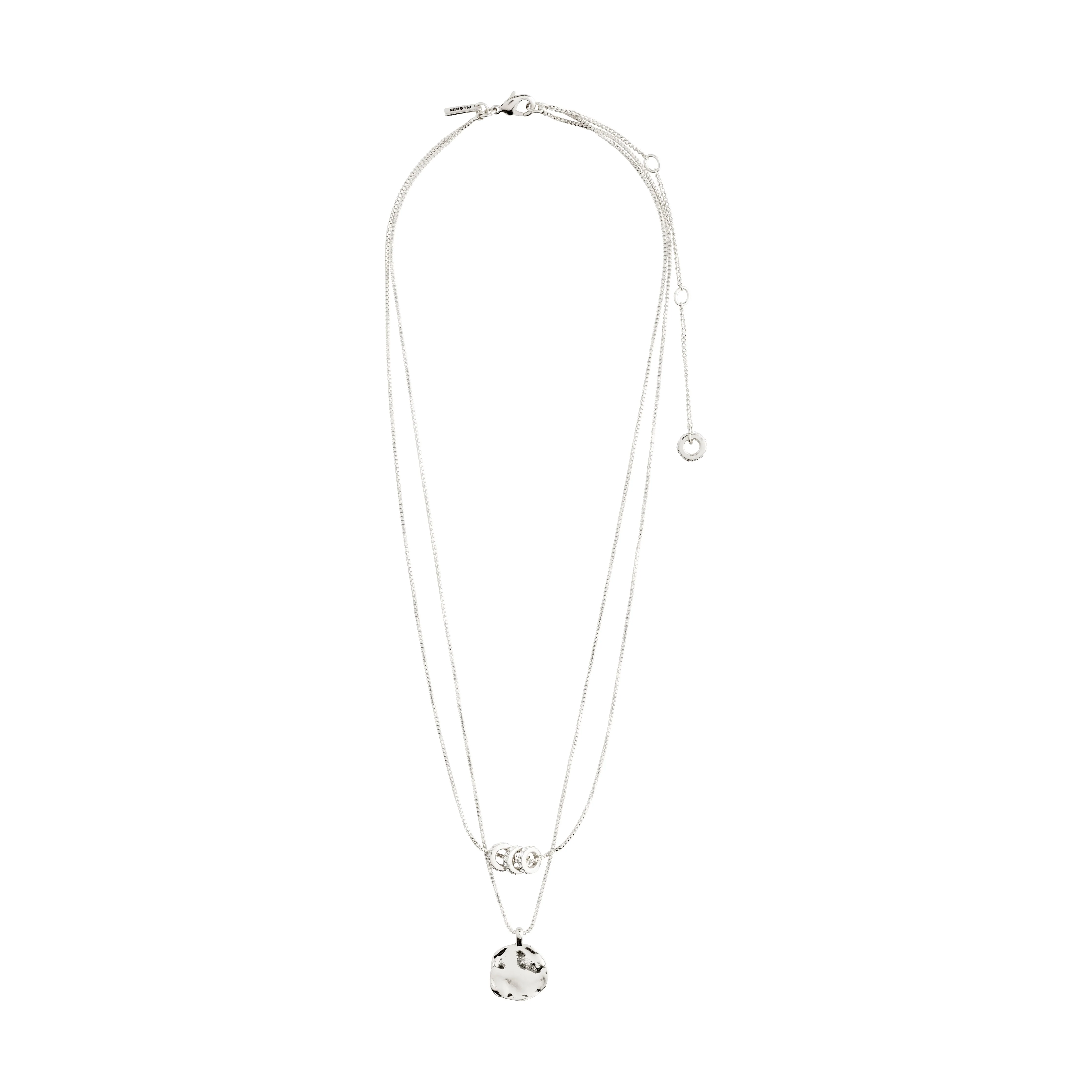 AYO recycled necklace with coin & crystal - Image 4