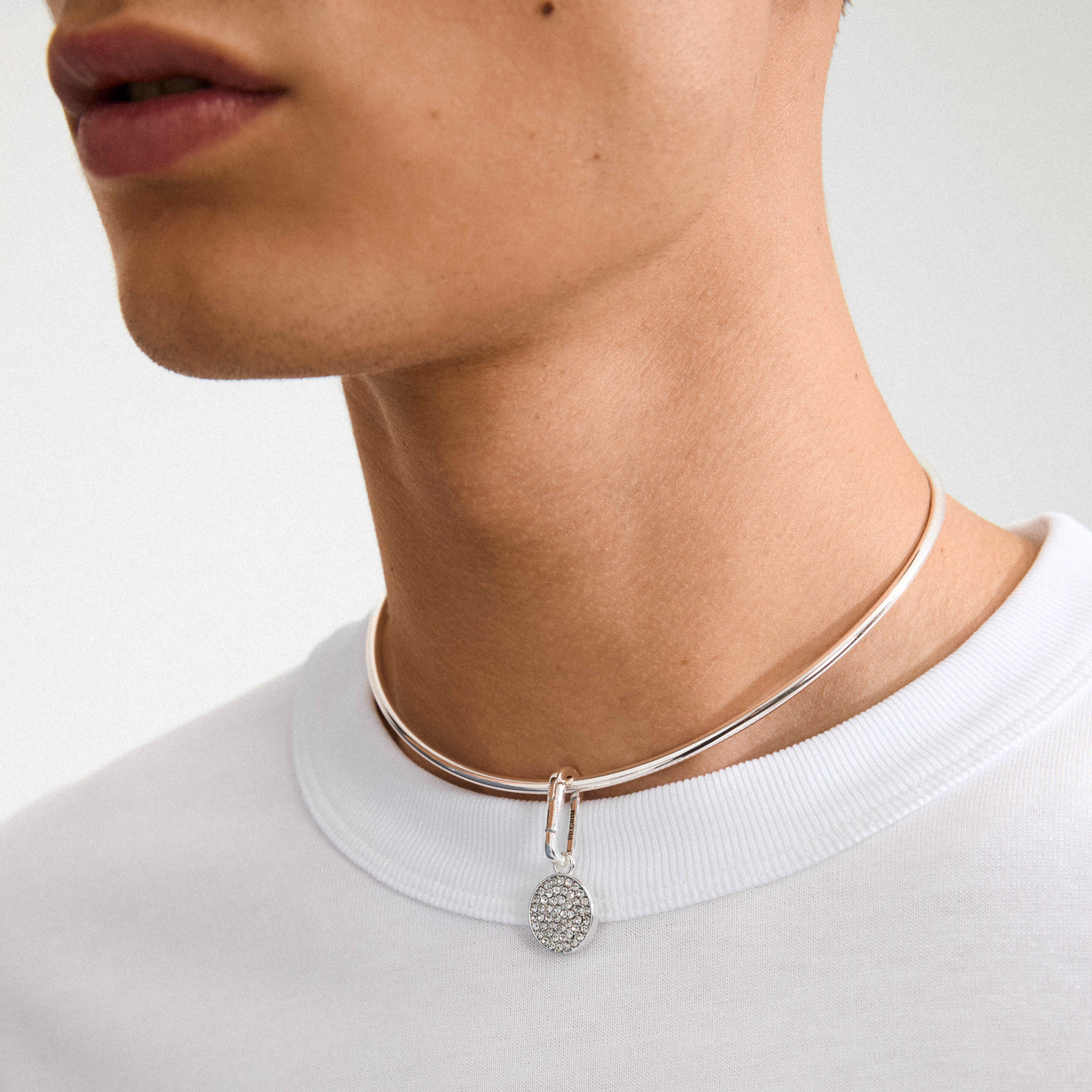 CHARM recycled crystal coin pendant - Image 5