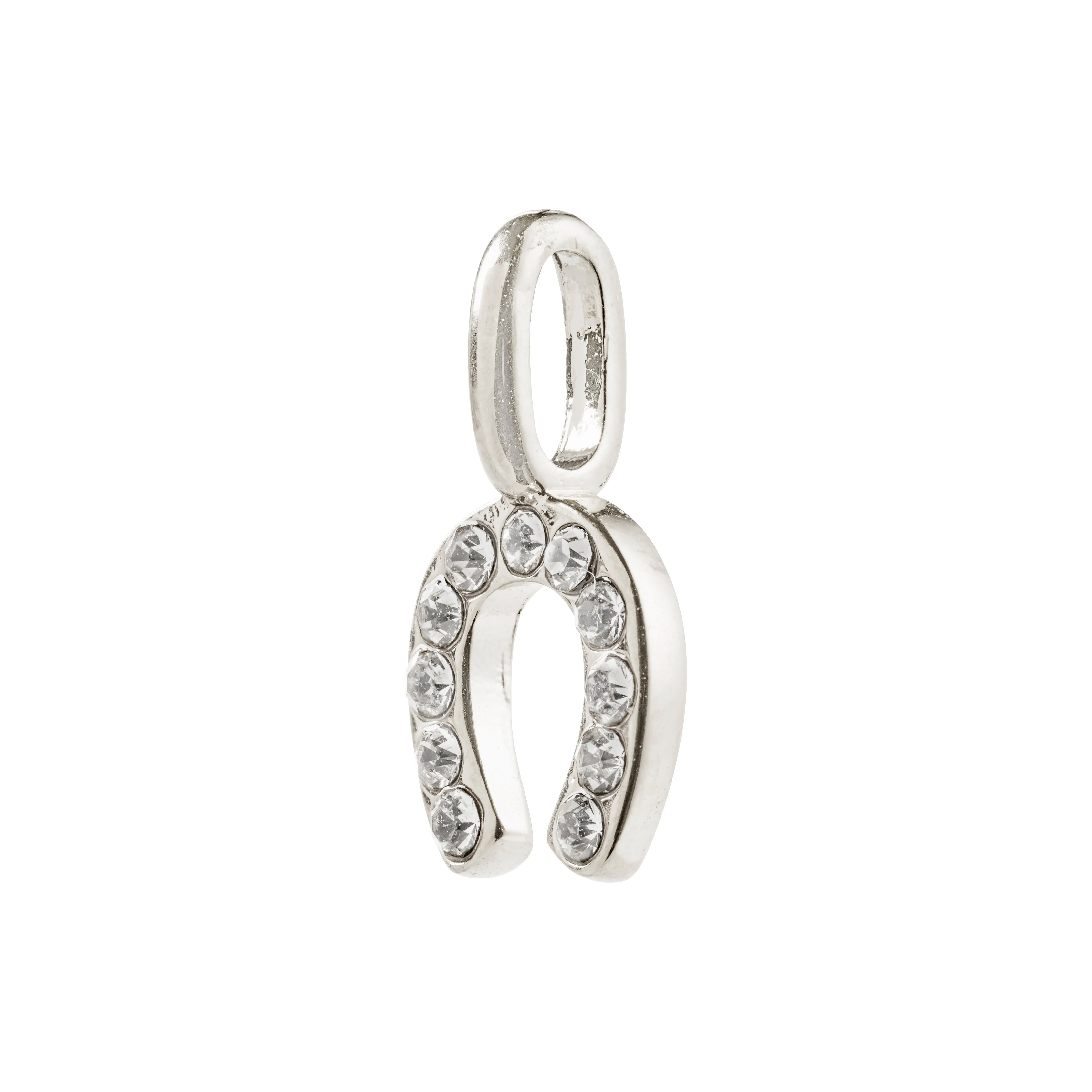 CHARM recycled mini crystal horseshoe pendant - Image 3