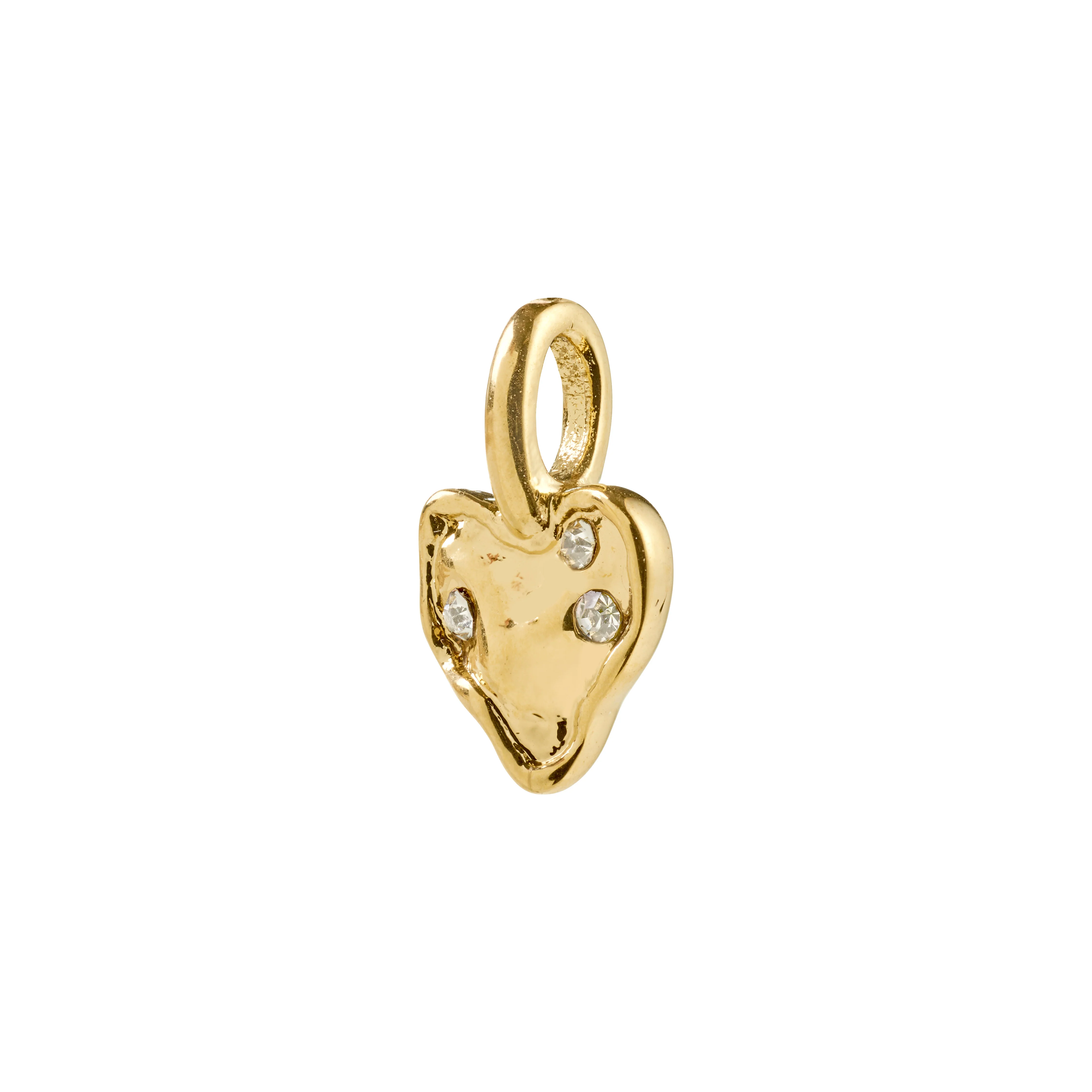 CHARM recycled mini crystal heart pendant