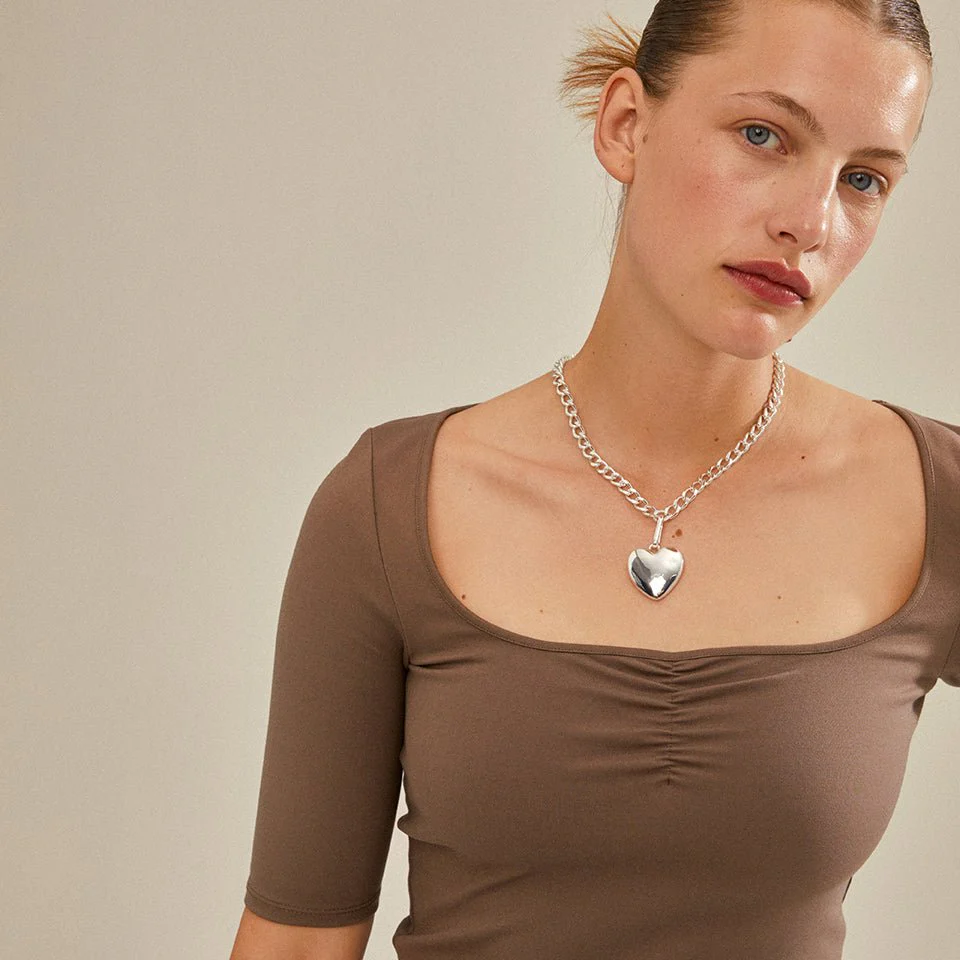 CHARM recycled maxi heart pendant - Image 6