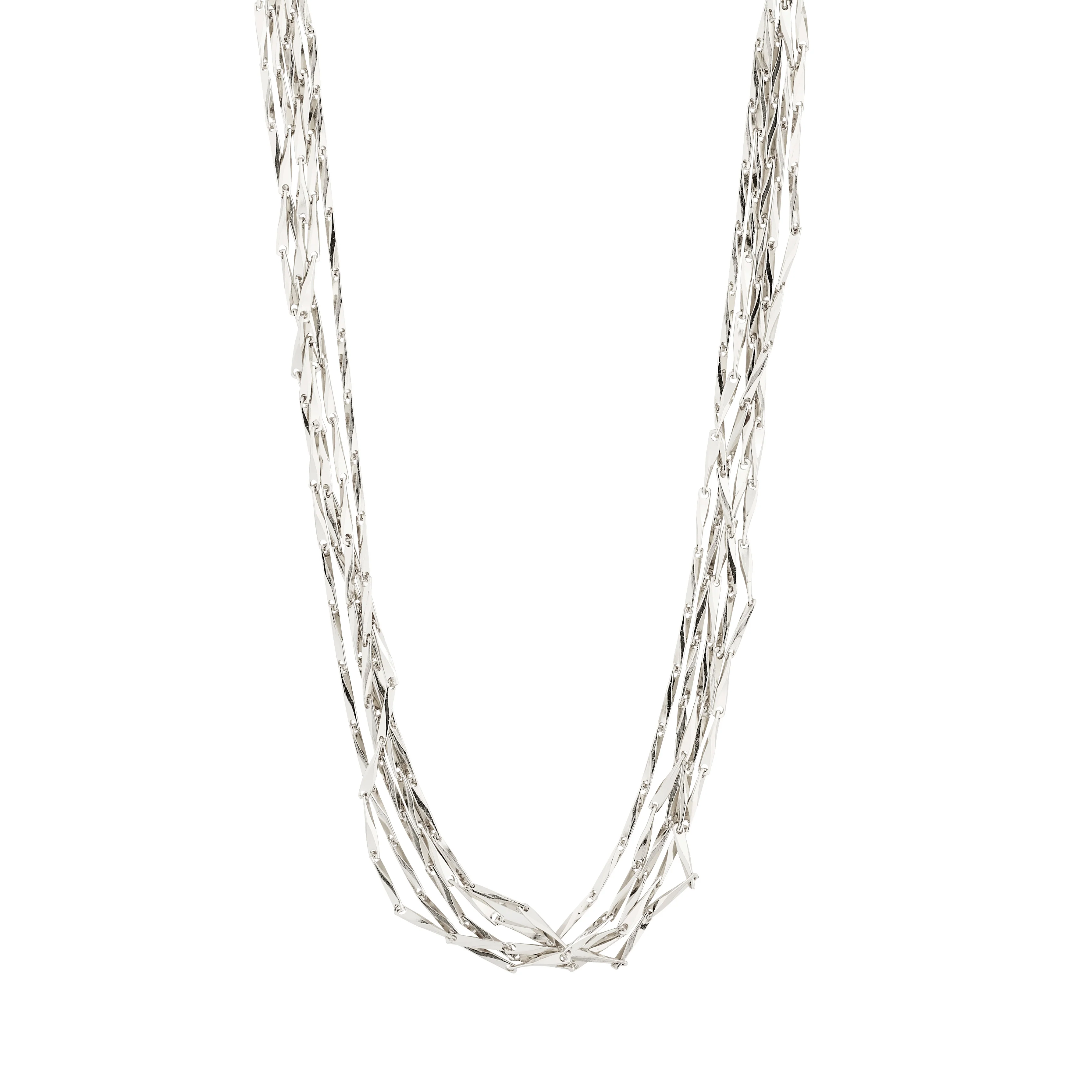 CONNECT Recycled Layered Chains Necklace - Image 5