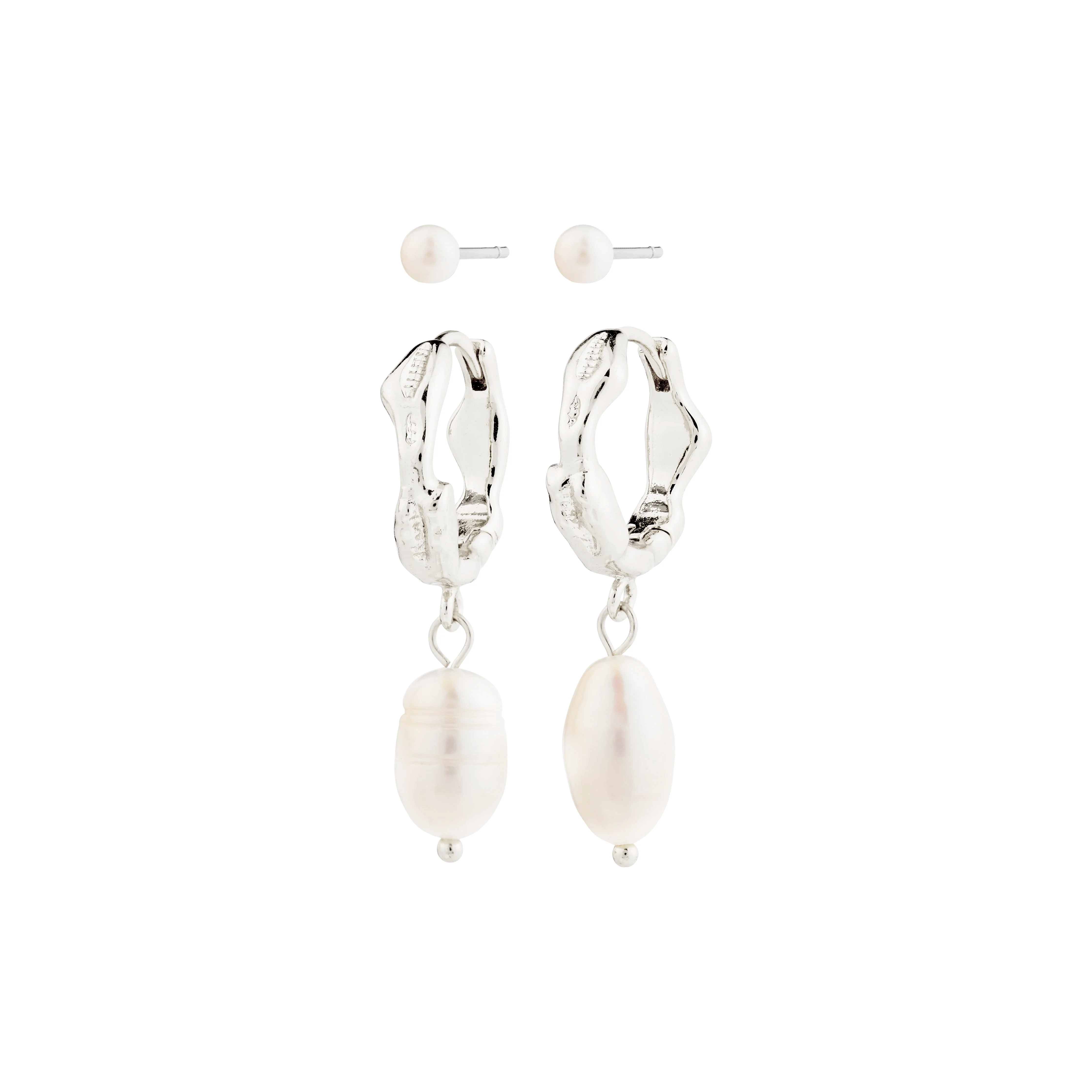CONSTANCE Freshwater Pearl Earrings 2-in-1 set - Image 4
