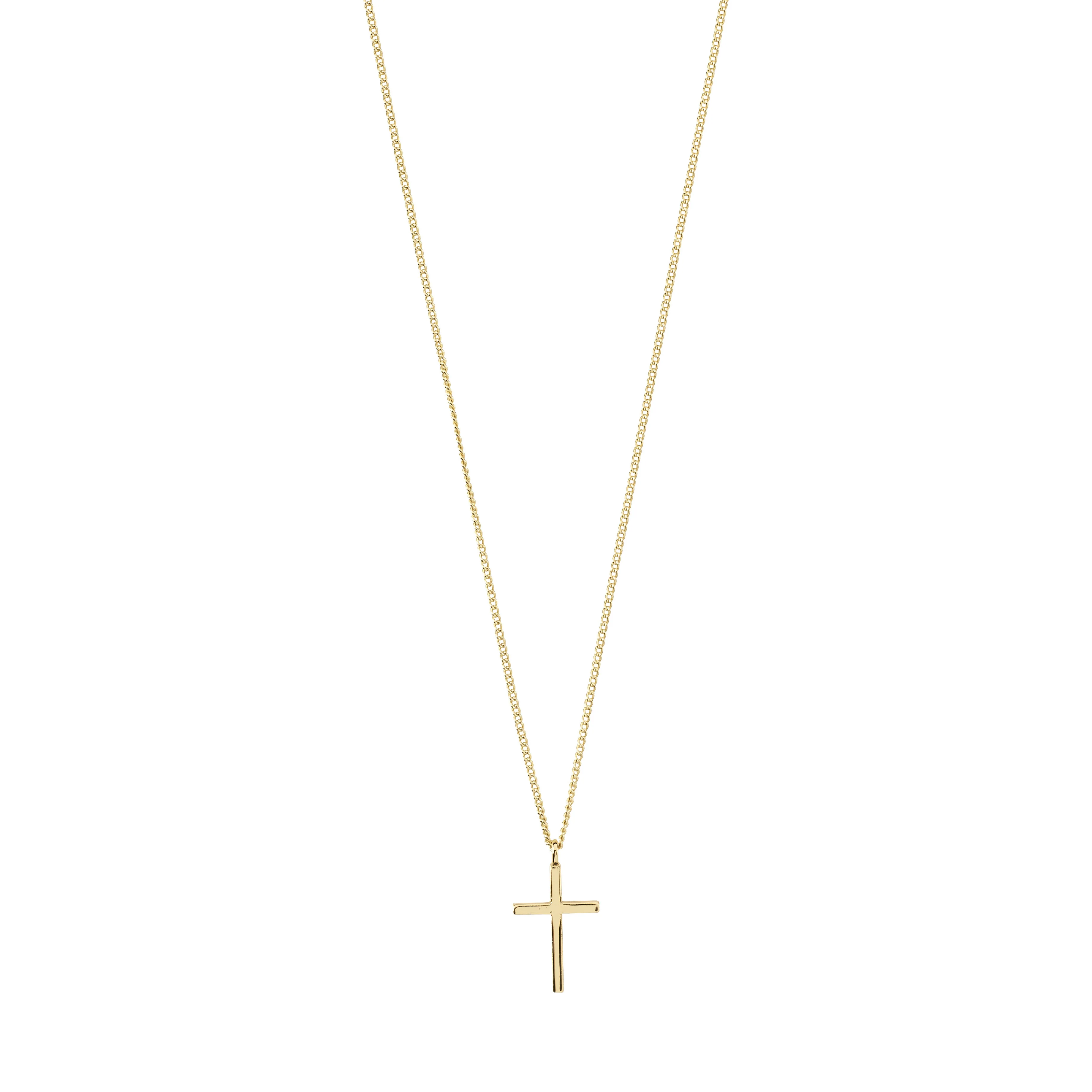 DAISY recycled cross pendant necklace