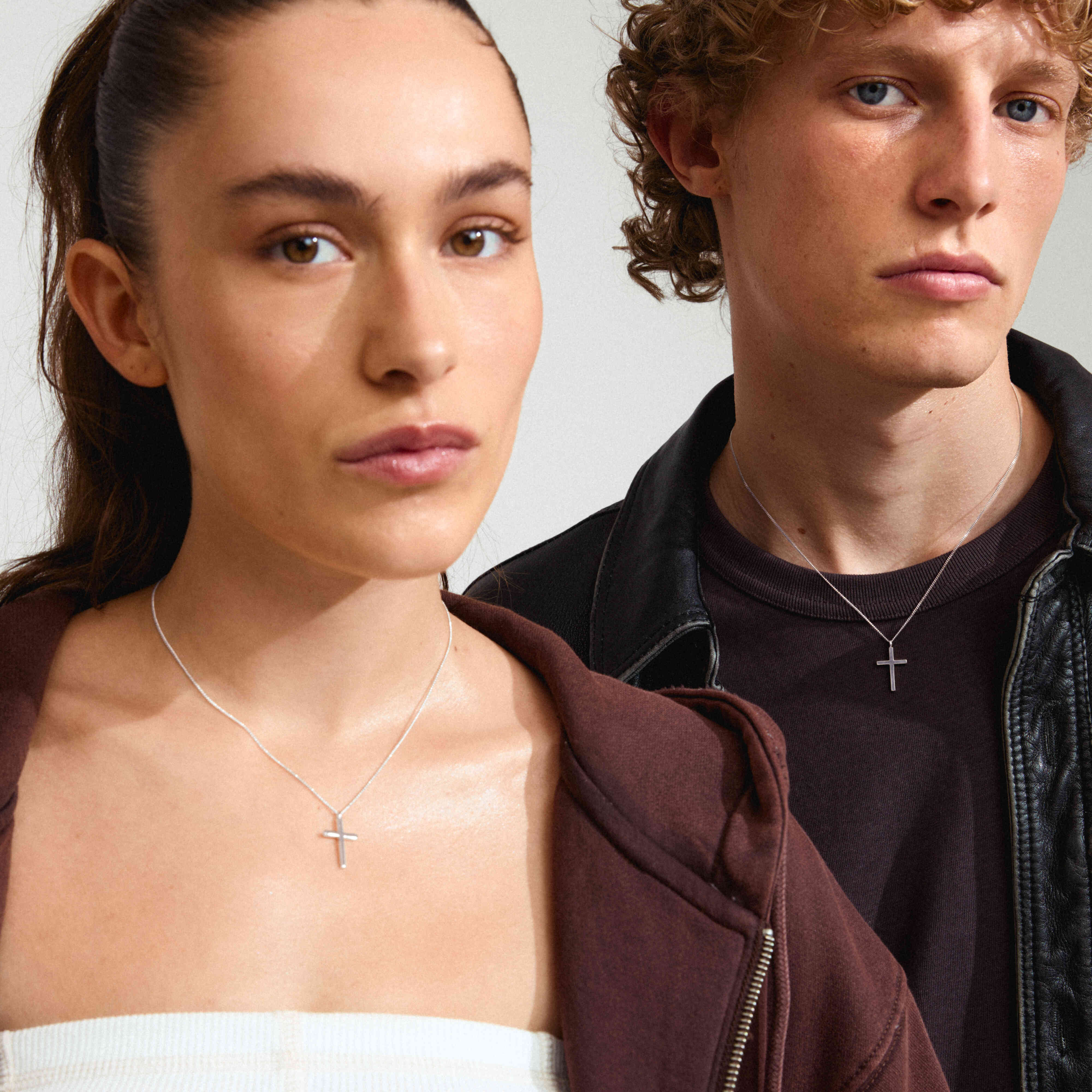 DAISY recycled cross pendant necklace - Image 6