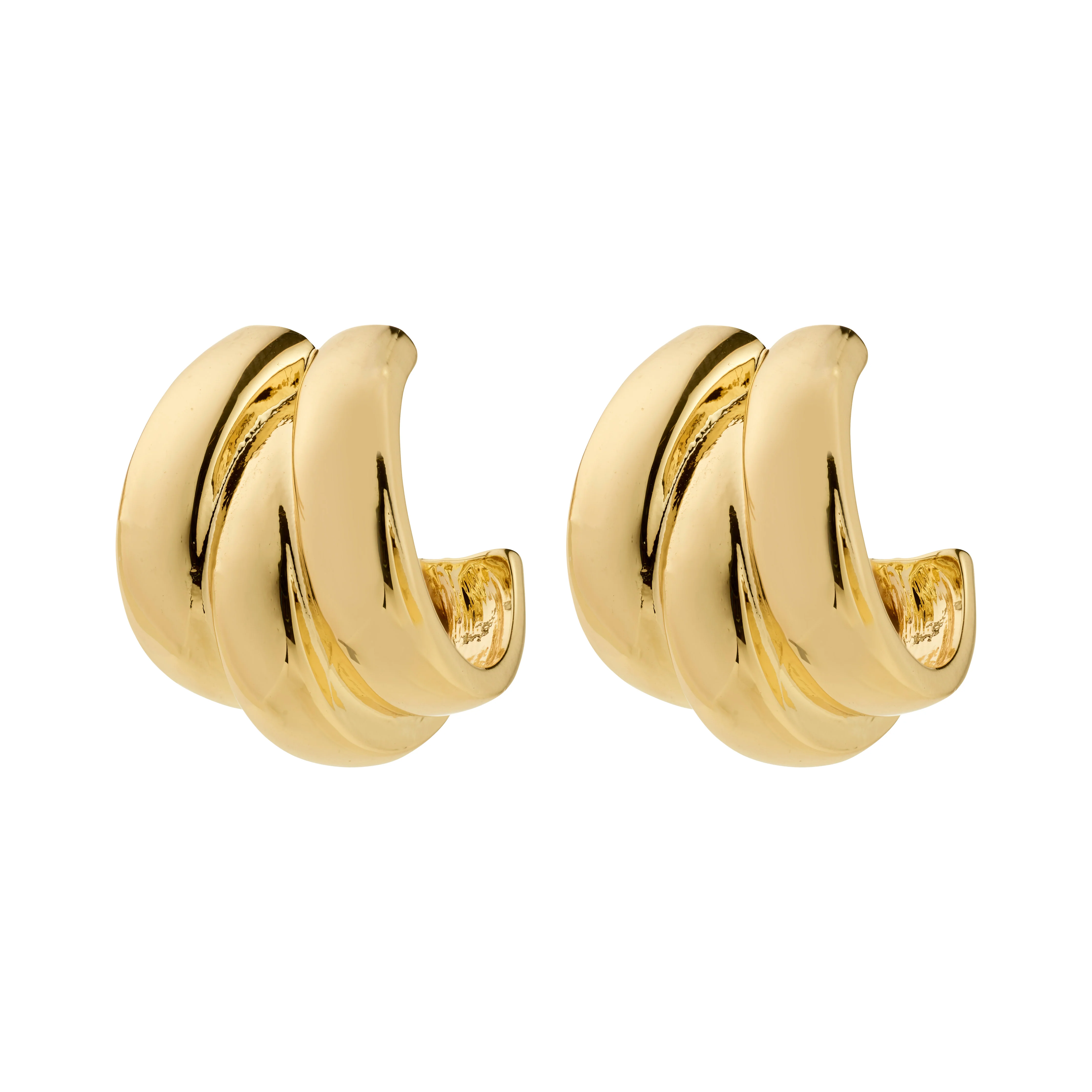 DAMIA recycled half-hoop earrings
