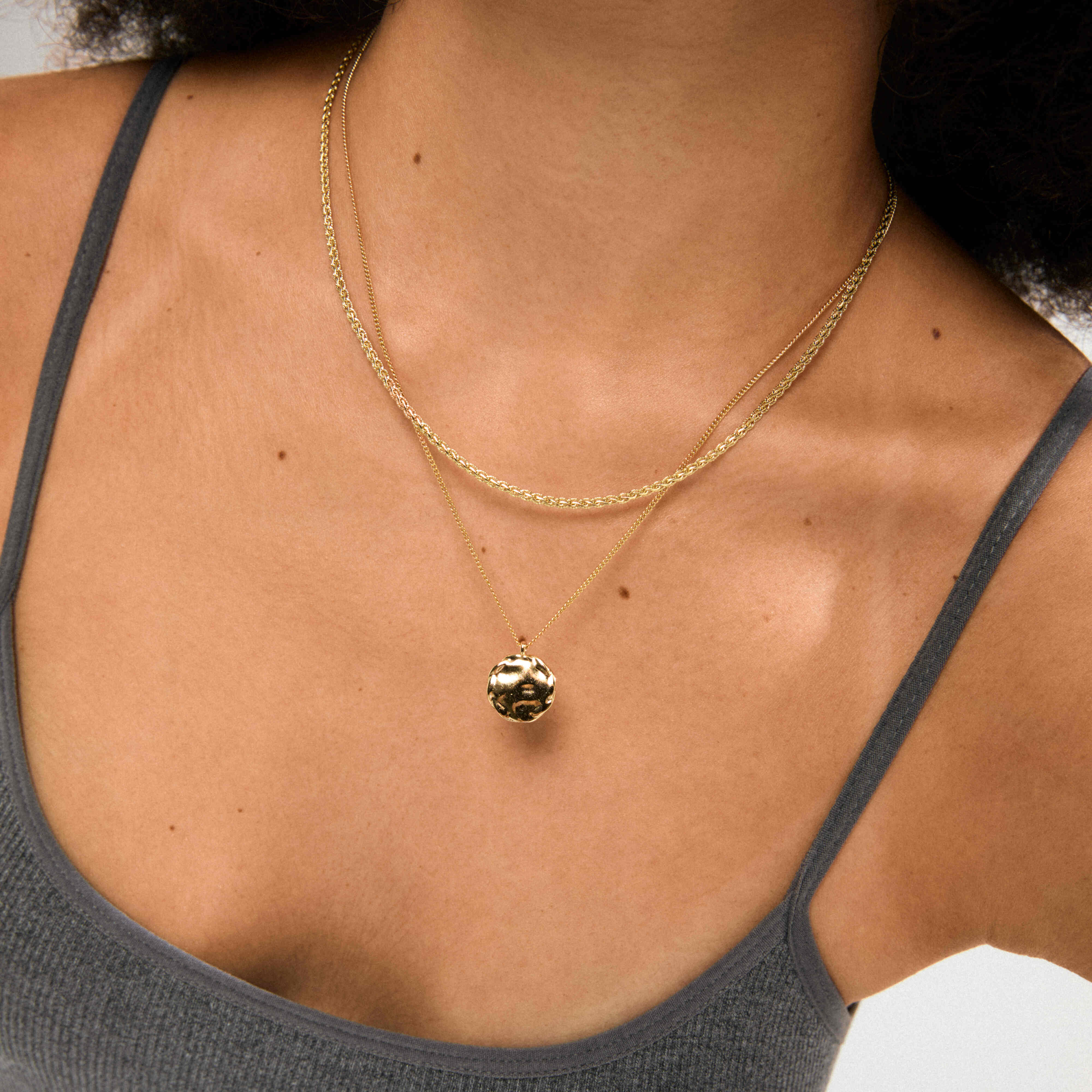 DECLAN recycled coin necklace 2-in-1 set - Image 2