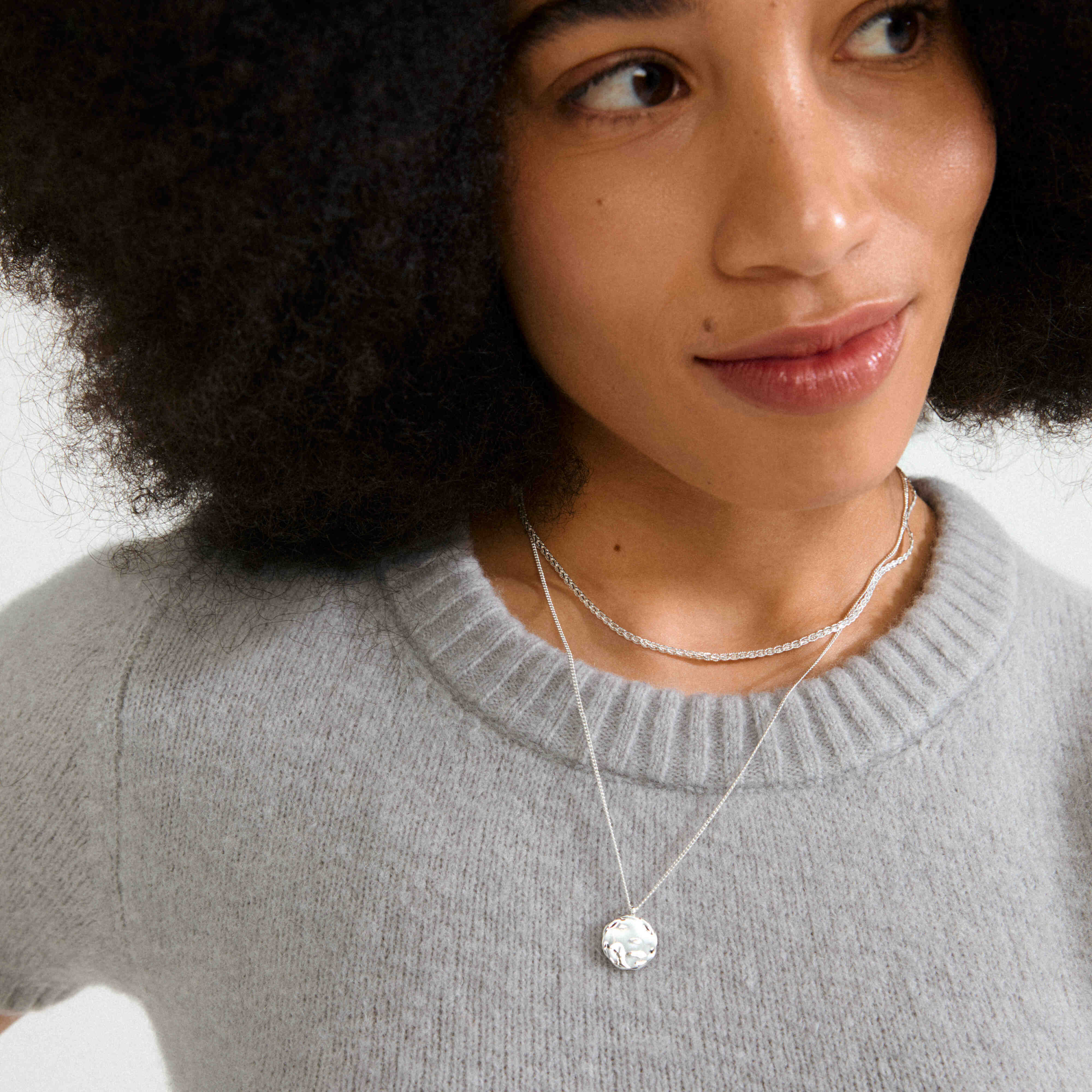 DECLAN recycled coin necklace 2-in-1 set - Image 5