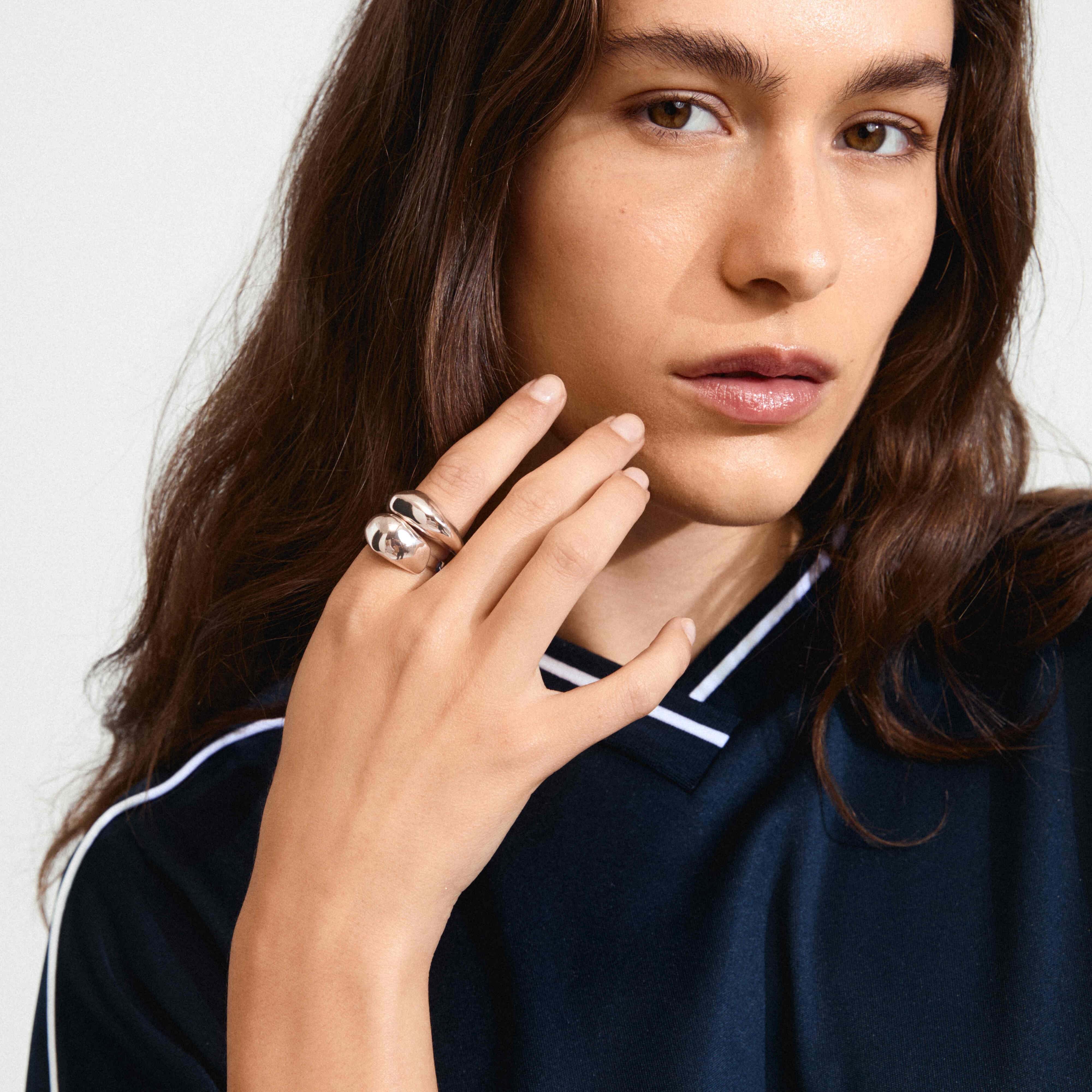 DUNE Recycled Chunky Rings 2-in-1 Set - Image 6