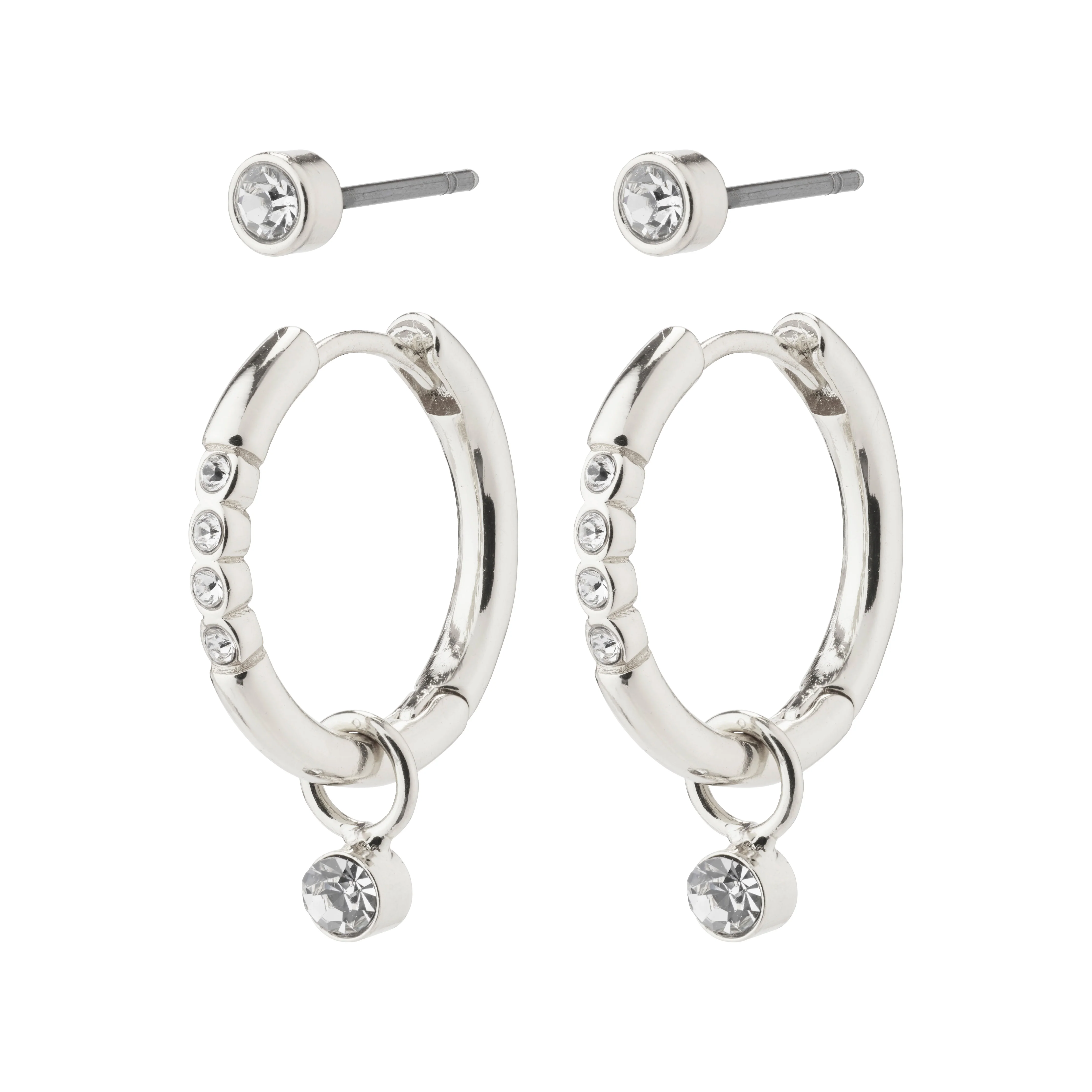 ELNA recycled crystal earrings 2-in-1 set - Image 4