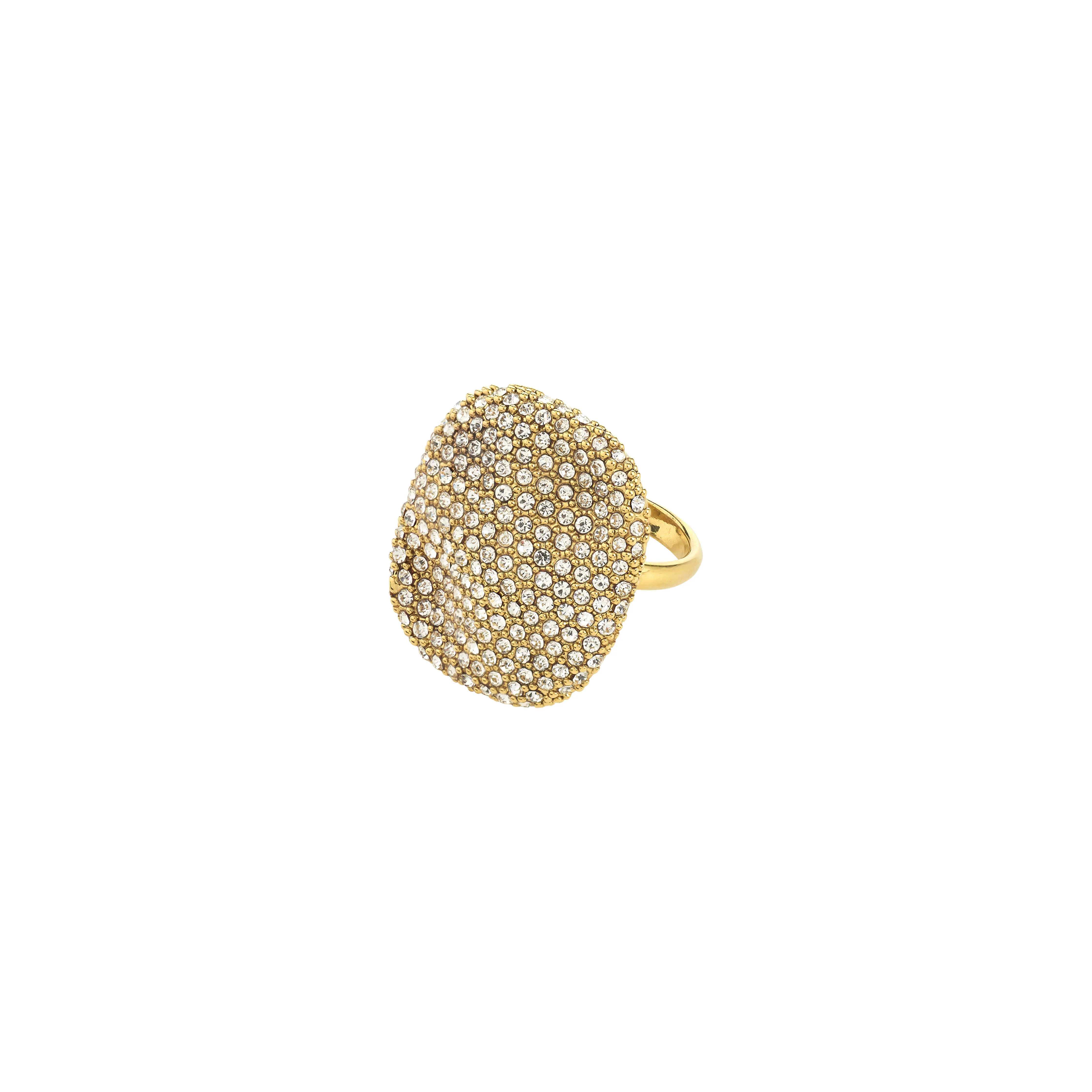 EMBER recycled crystal chunky ring