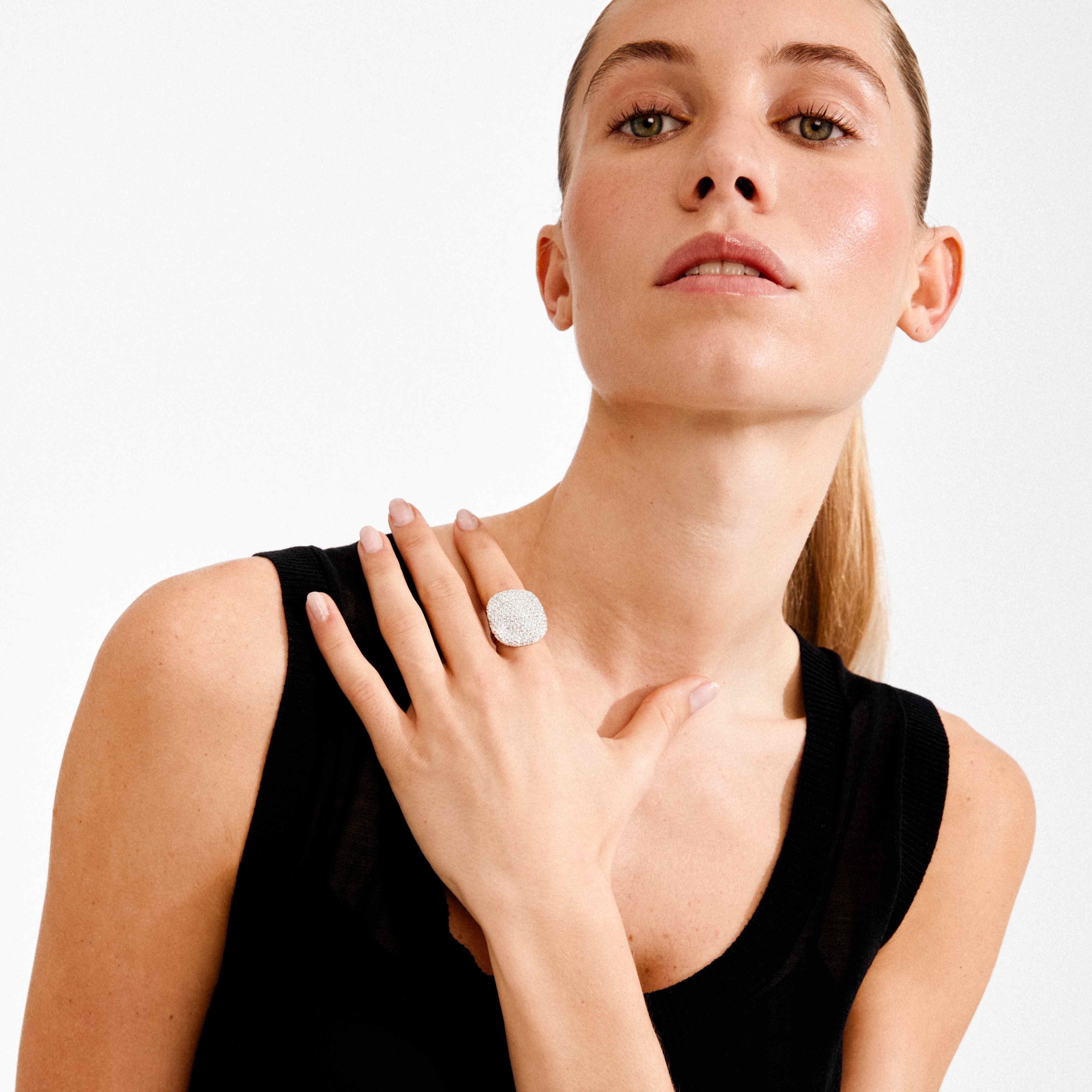 EMBER recycled crystal chunky ring - Image 6