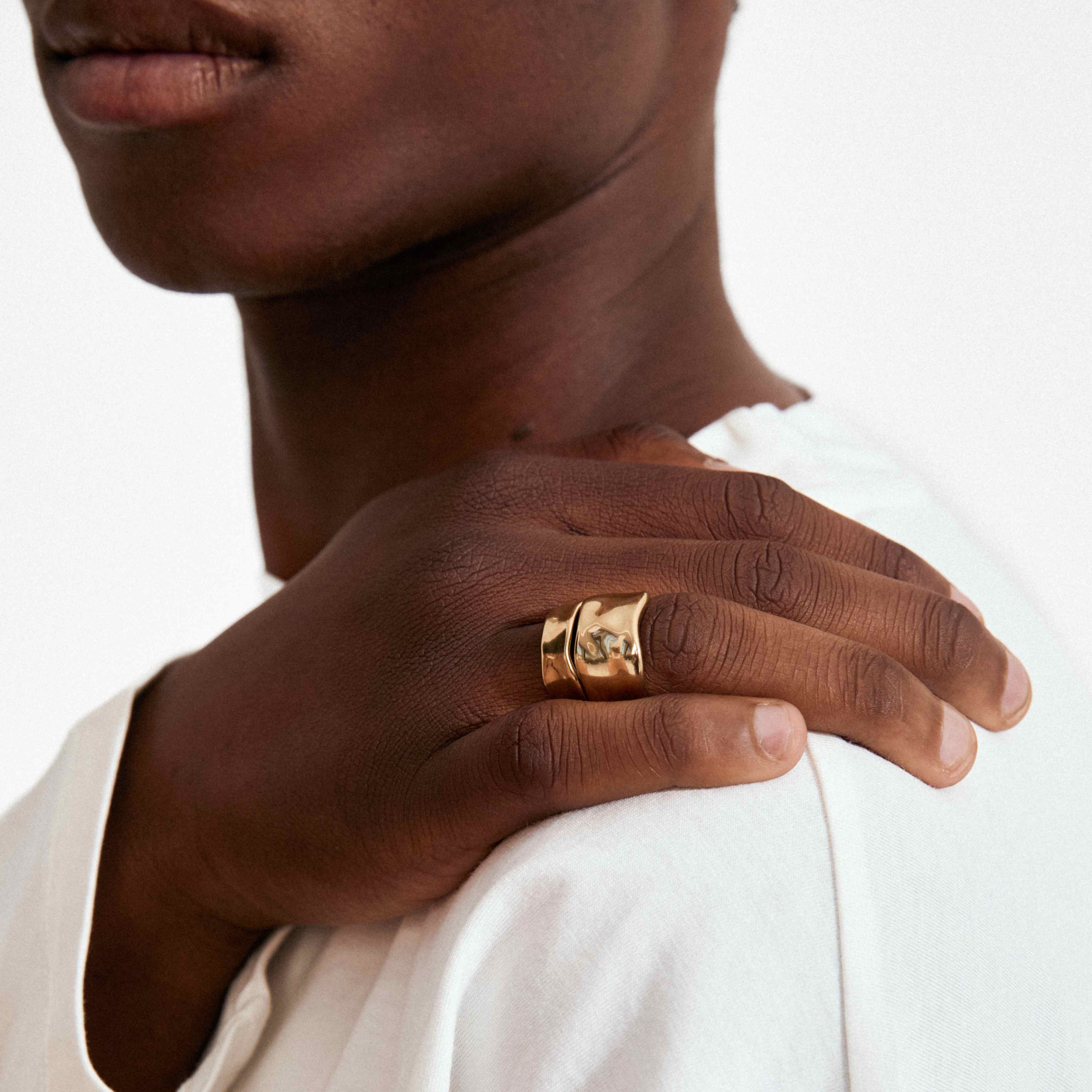 EMBER recycled chunky rings 2-in-1 - Image 2