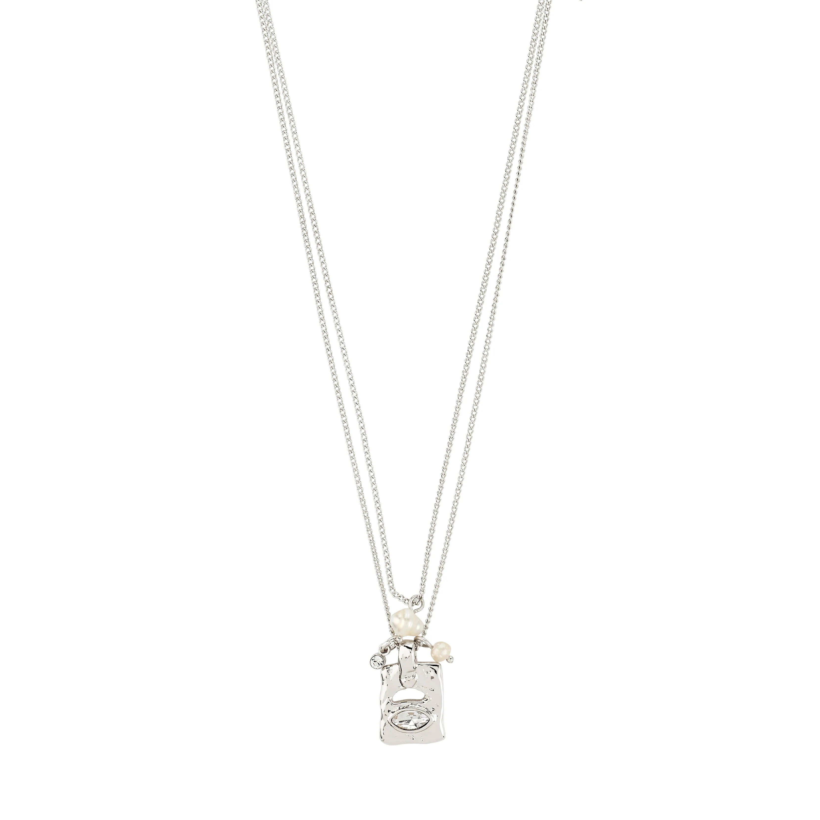 FIRE recycled crystal pendant necklace 2-in-1 - Image 5