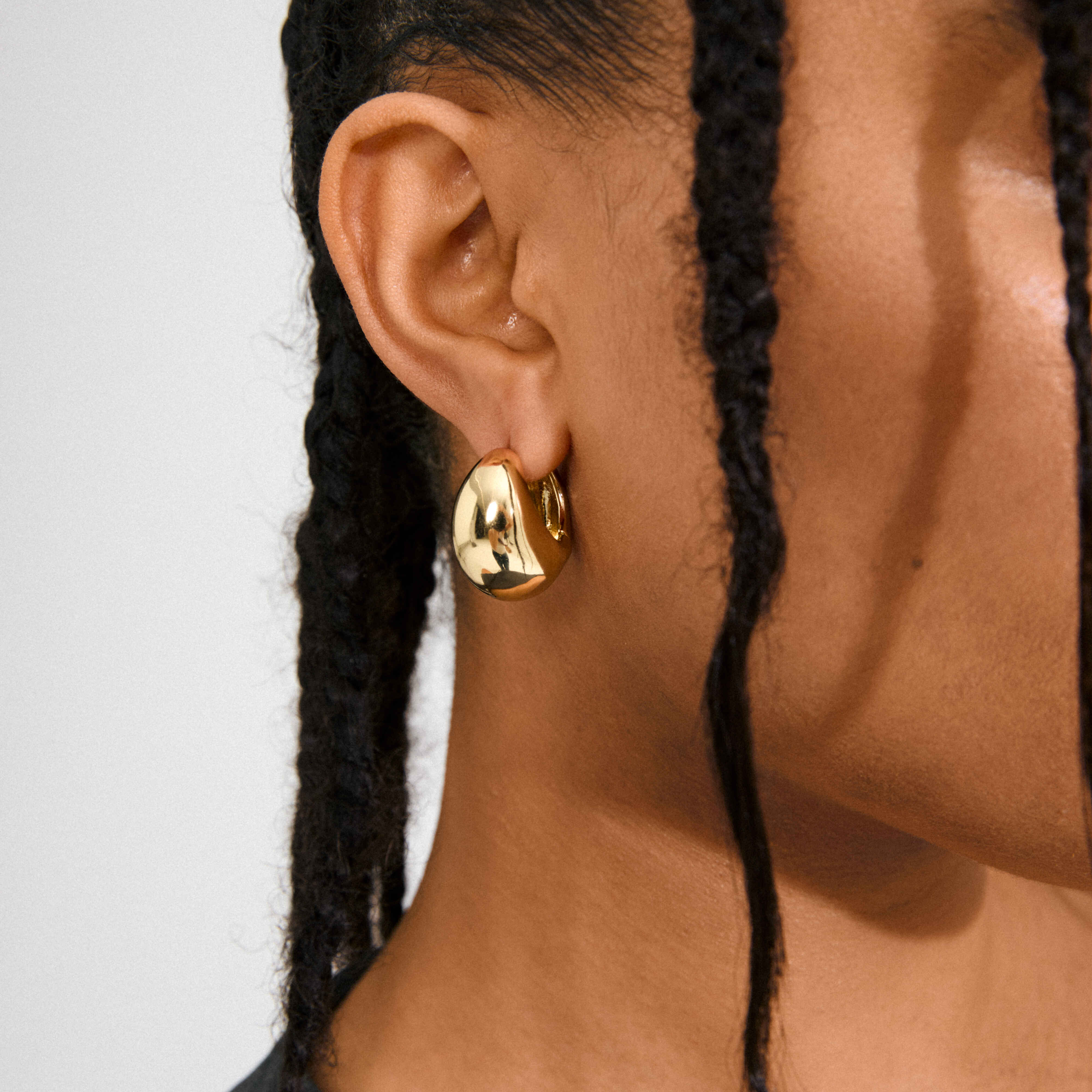 FREE recycled chunky hoop earrings - Image 3