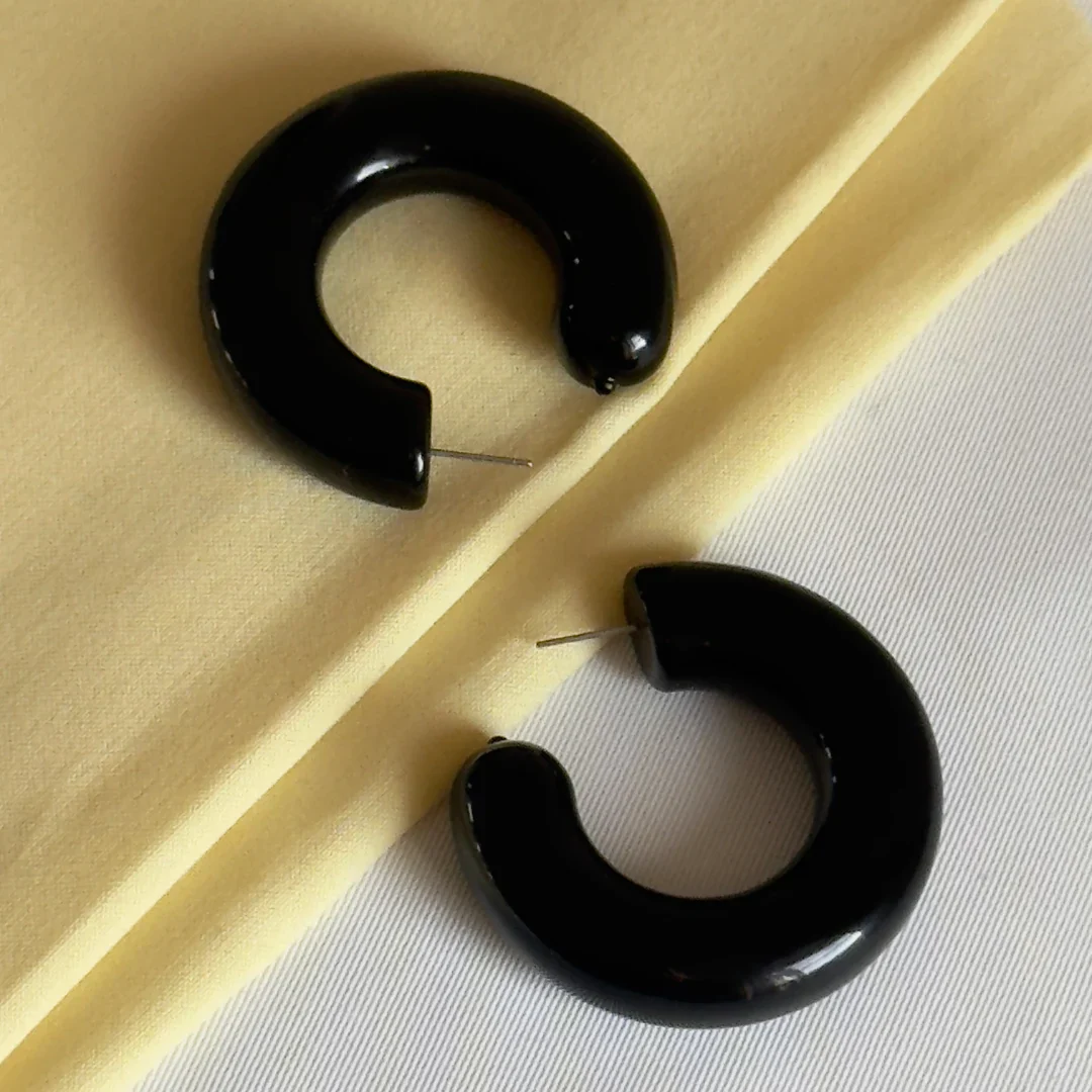 Polpo Recycled Large Hoop Earrings - Image 3