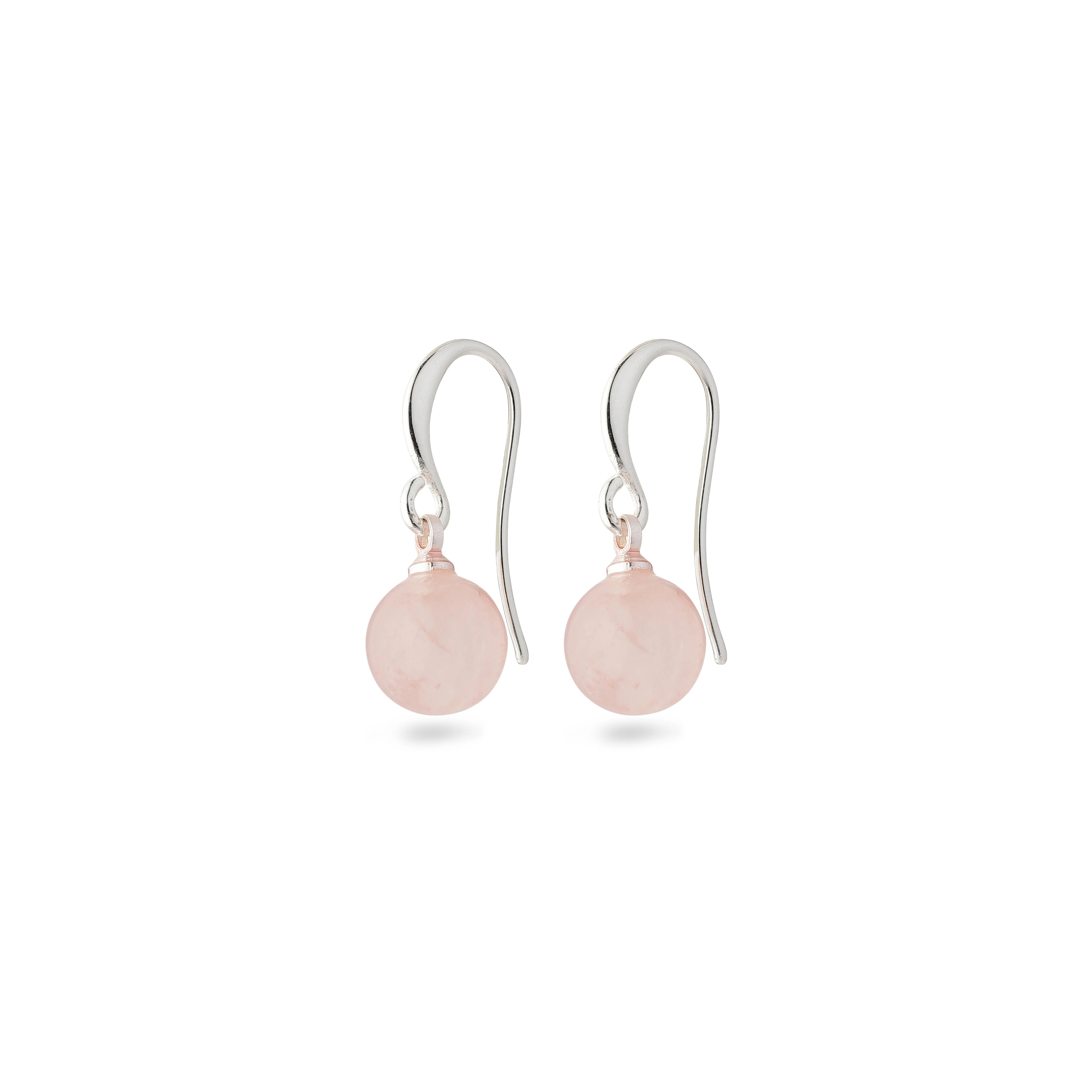 GOLDIE pink glass beads earrings - Image 4
