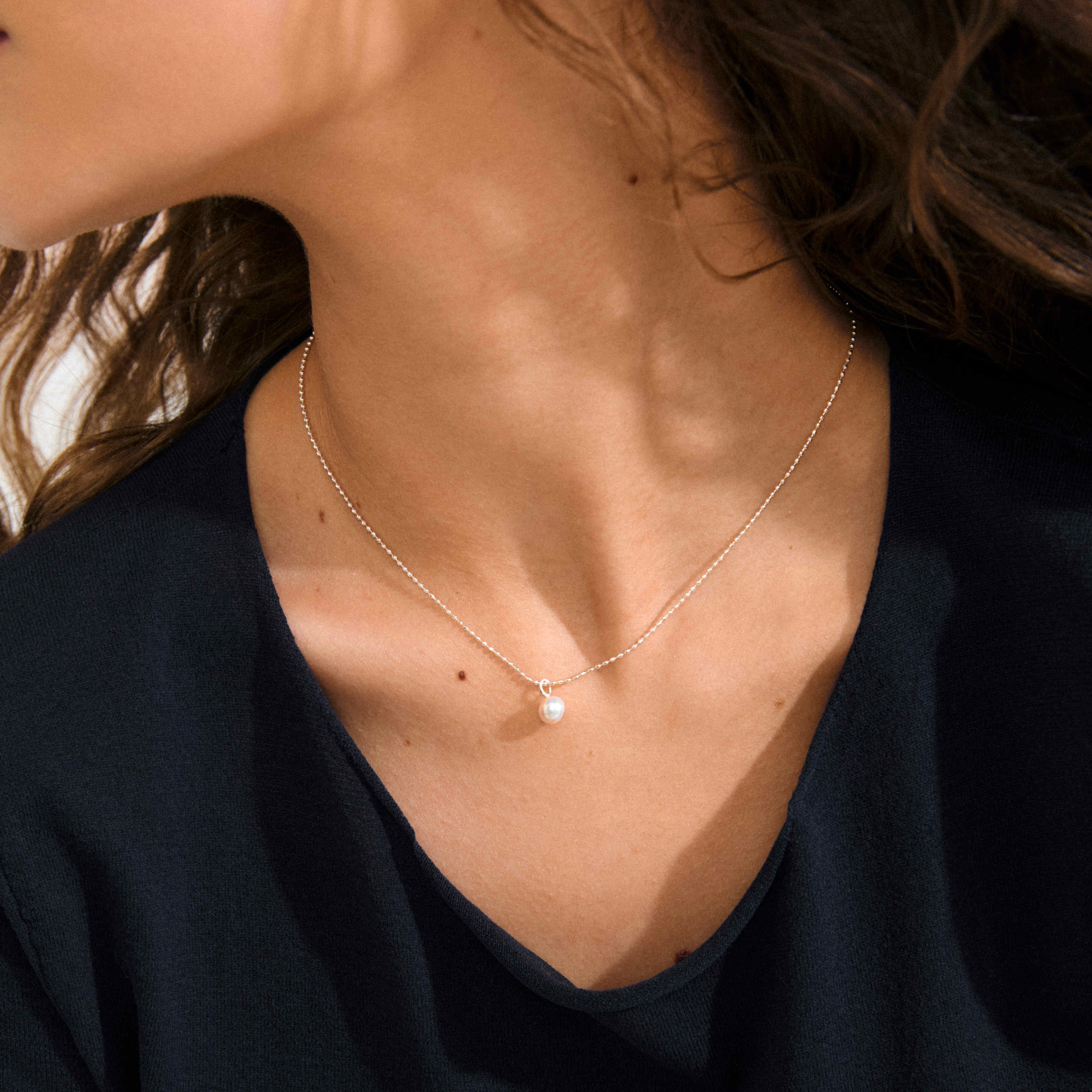 HADLEY recycled freshwater pearl necklace - Image 6