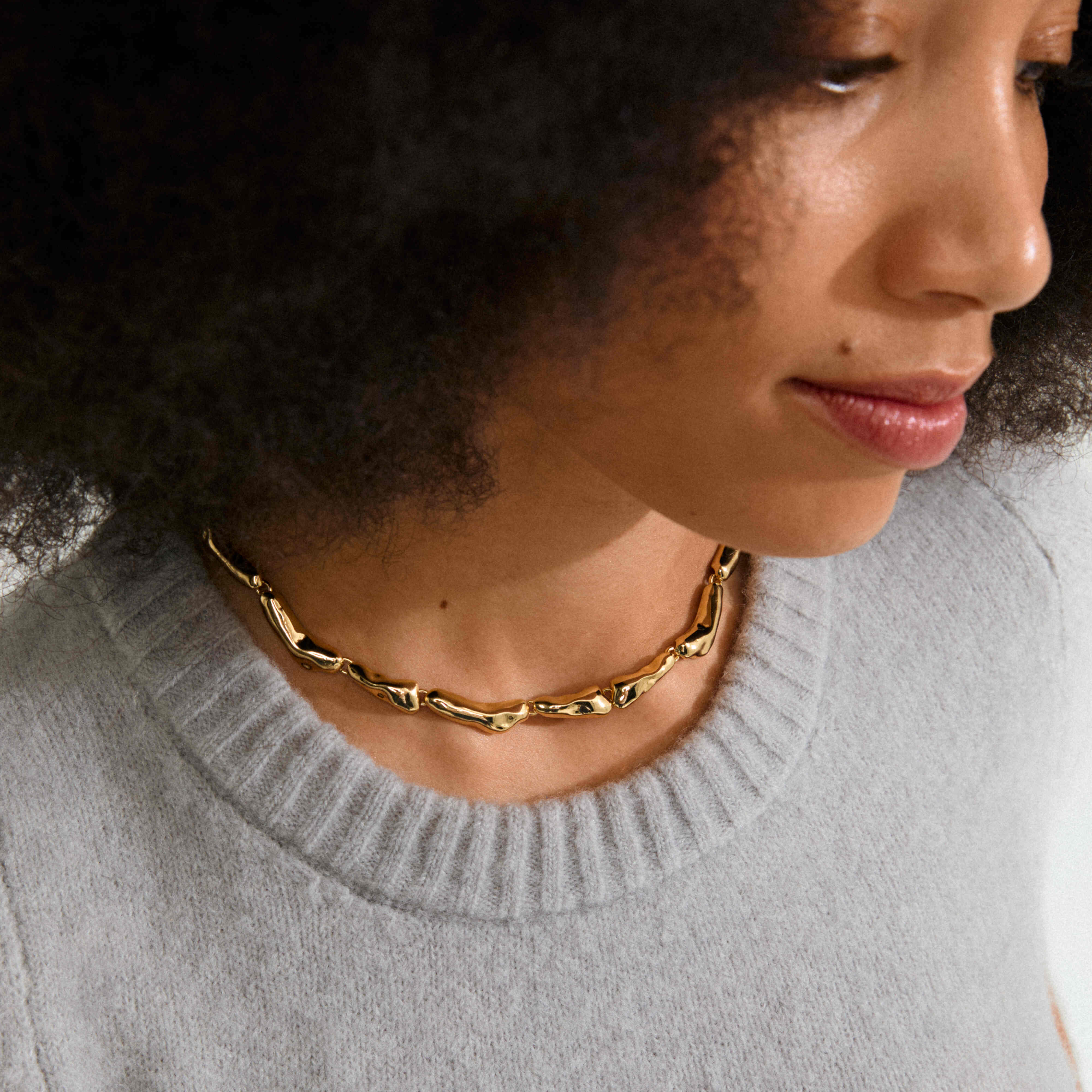 HARRISON recycled chunky links necklace - Image 3