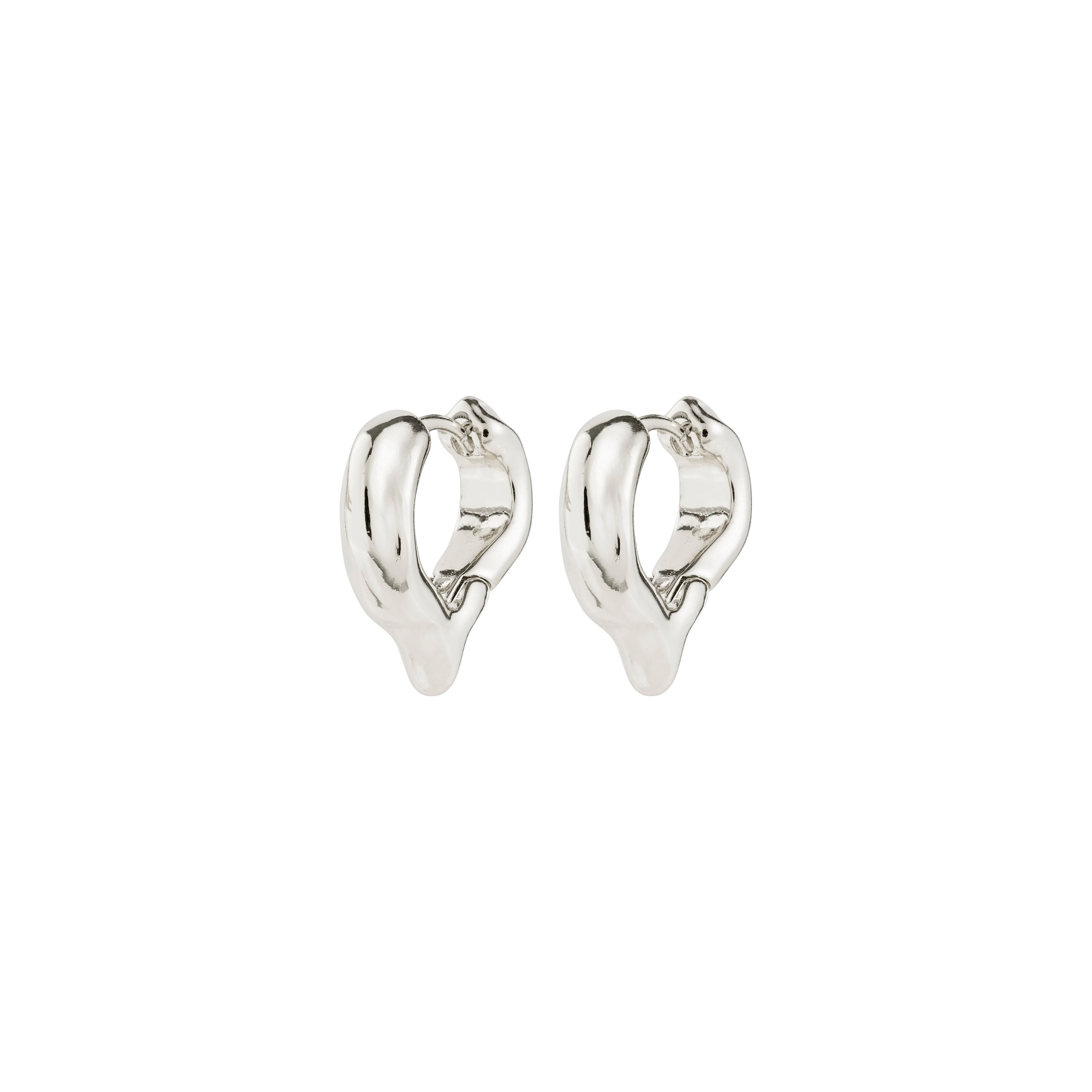 IRIS recycled heart hoop earrings - Image 5