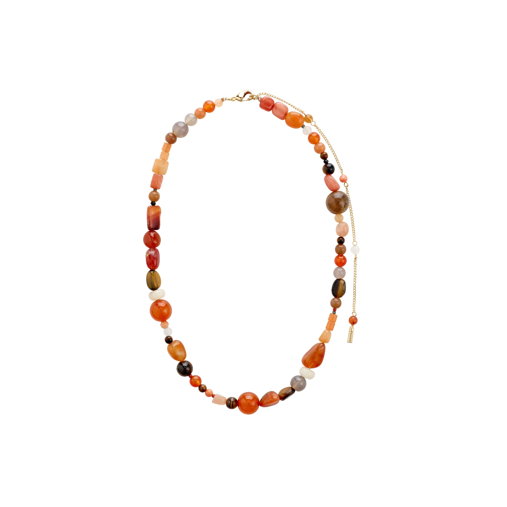 IRIS semi-precious stones necklace red - Image 2