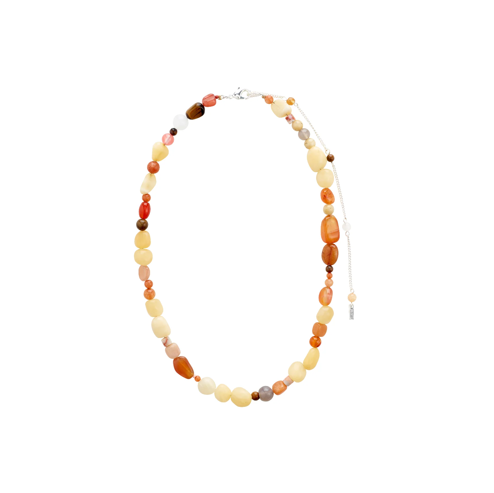 IRIS semi-precious stones necklace beige - Image 2
