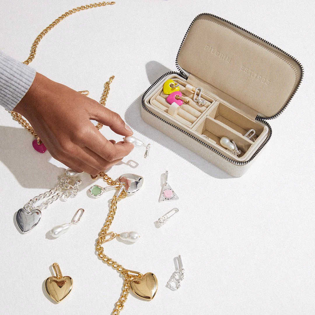Jewellery Travel Case, Light Sand, Medium - Image 4