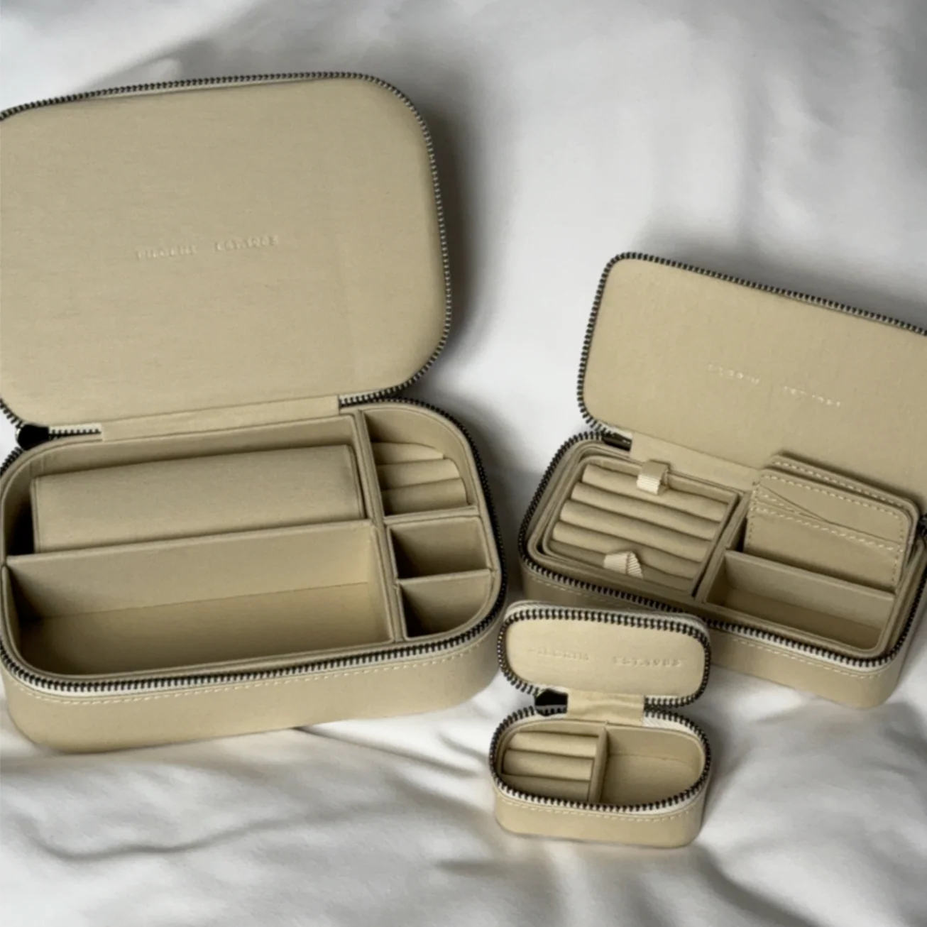 Jewellery Travel Case, Light Sand, Large - Image 4