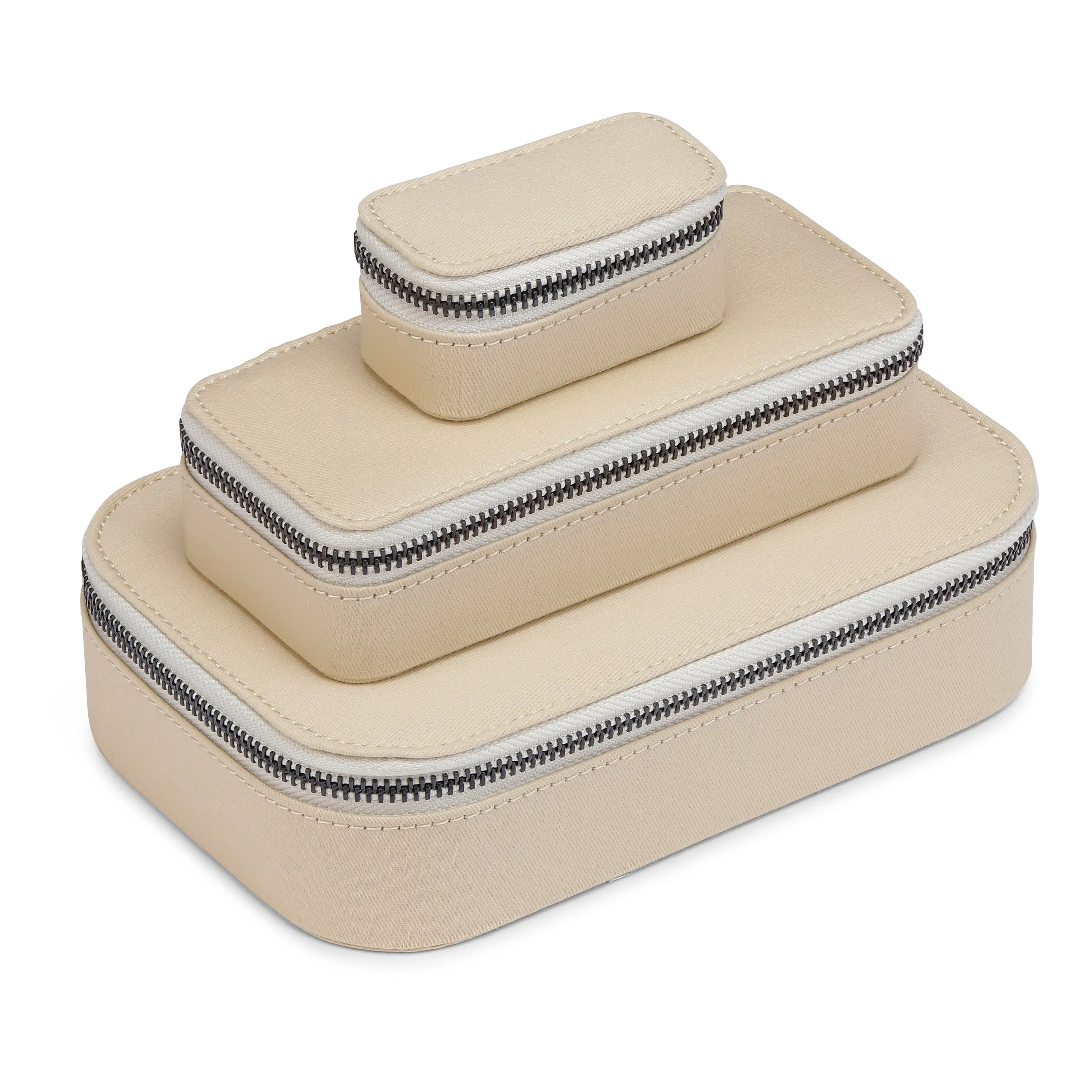 Jewellery Travel Case, Light Sand, Small - Image 3
