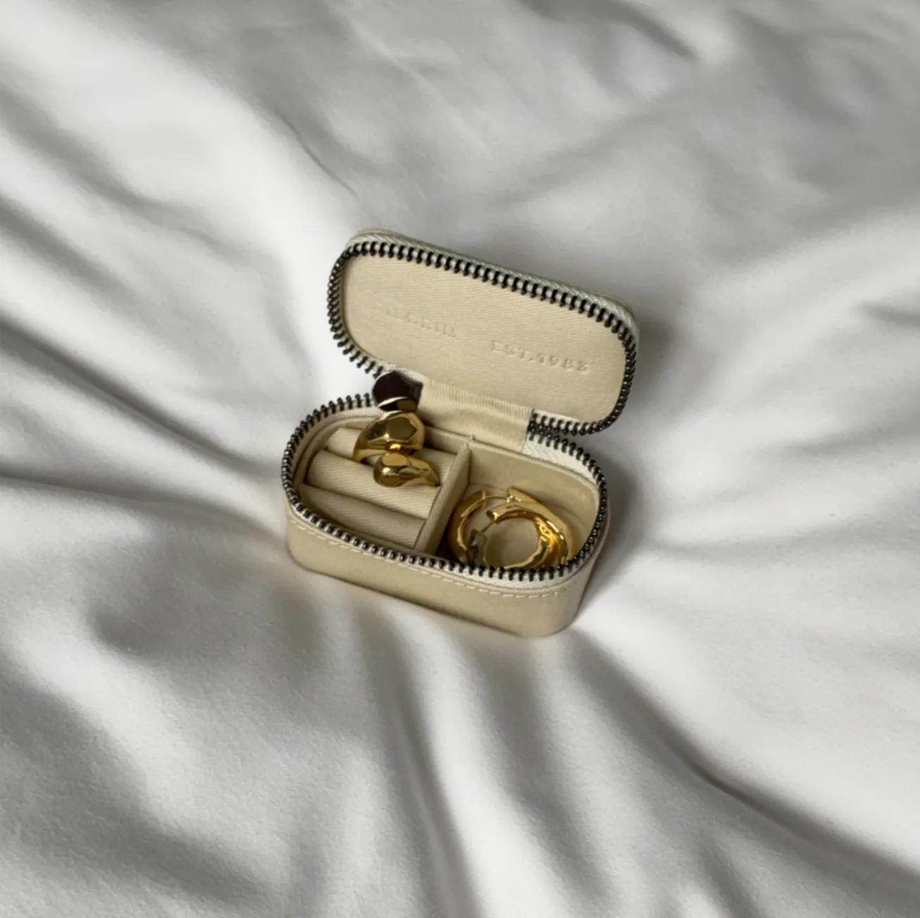 Jewellery Travel Case, Light Sand, Small - Image 4