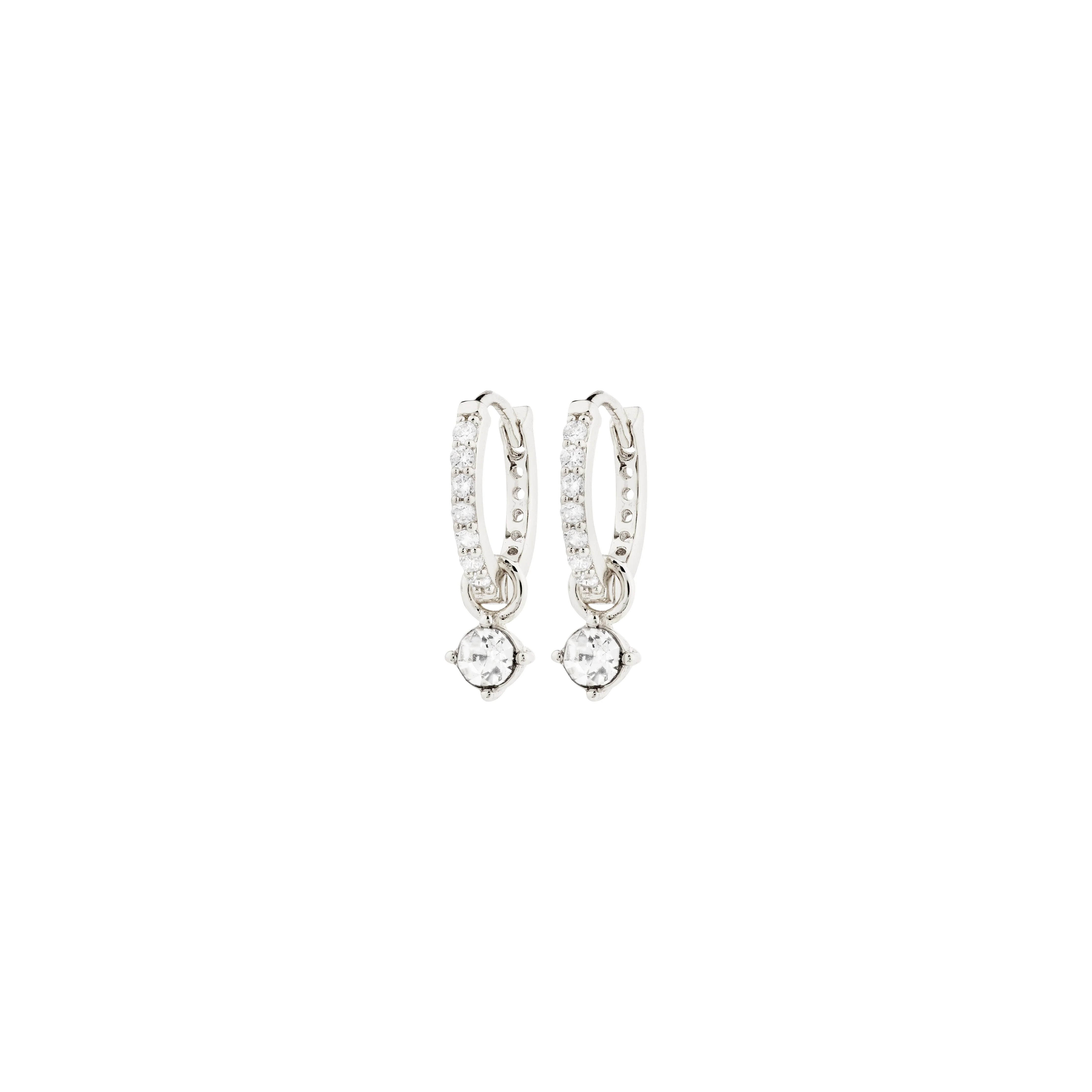 JOA recycled crystal hoop earrings - Image 3