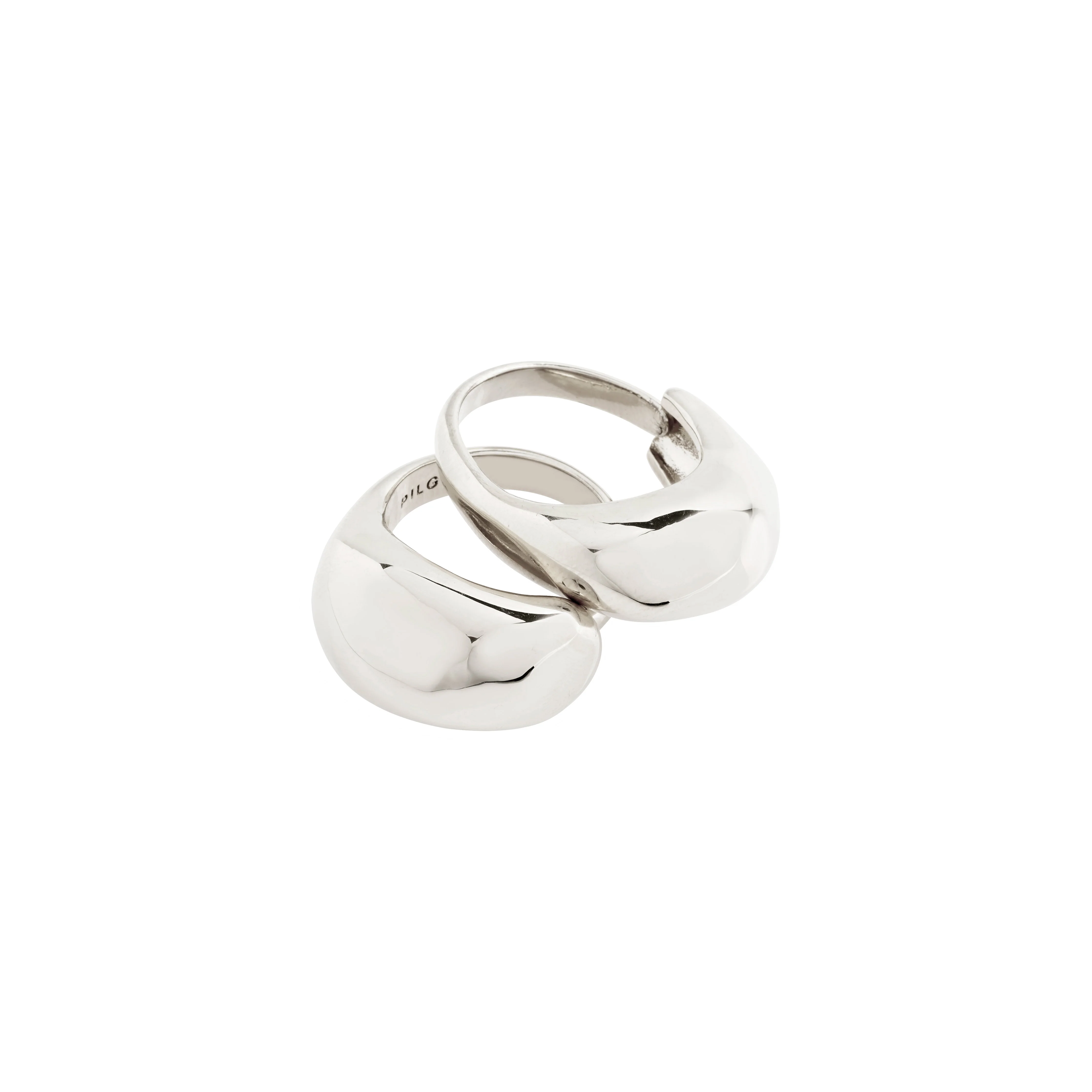 LIGHT recycled chunky rings 2-in-1 set - Image 3