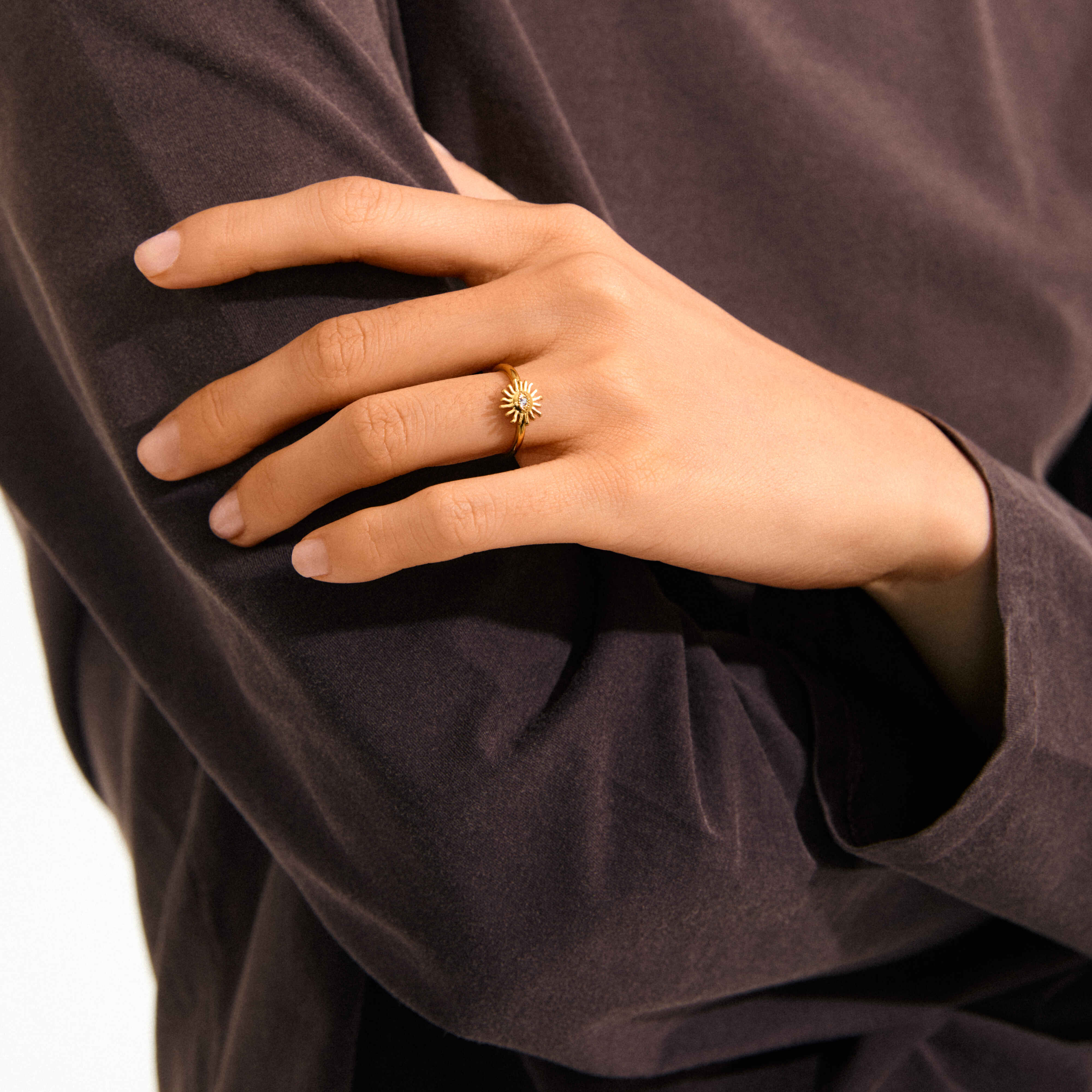 LULU recycled sun stack ring - Image 4