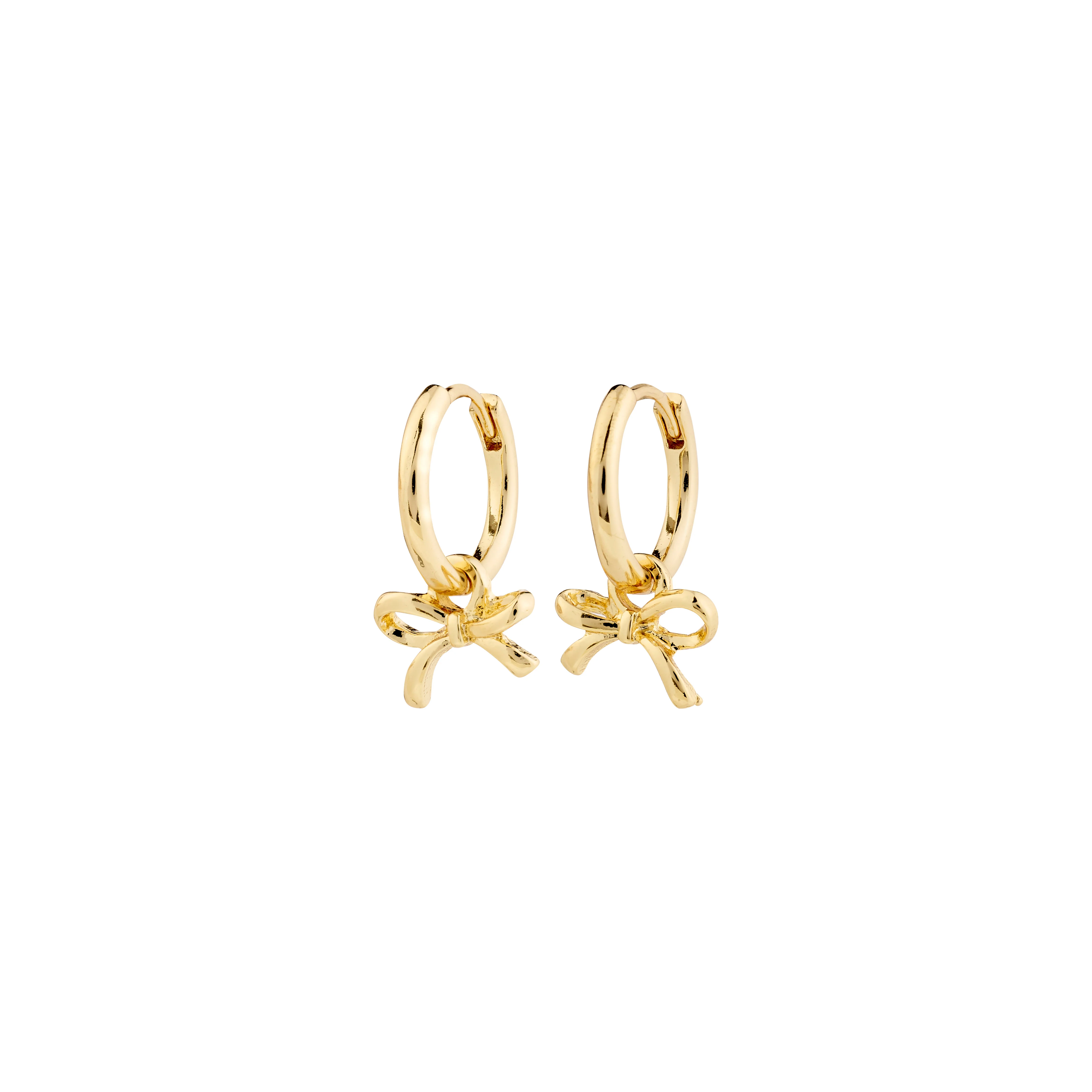 LYSANDRA Recycled Bow Pendant Hoop Earrings