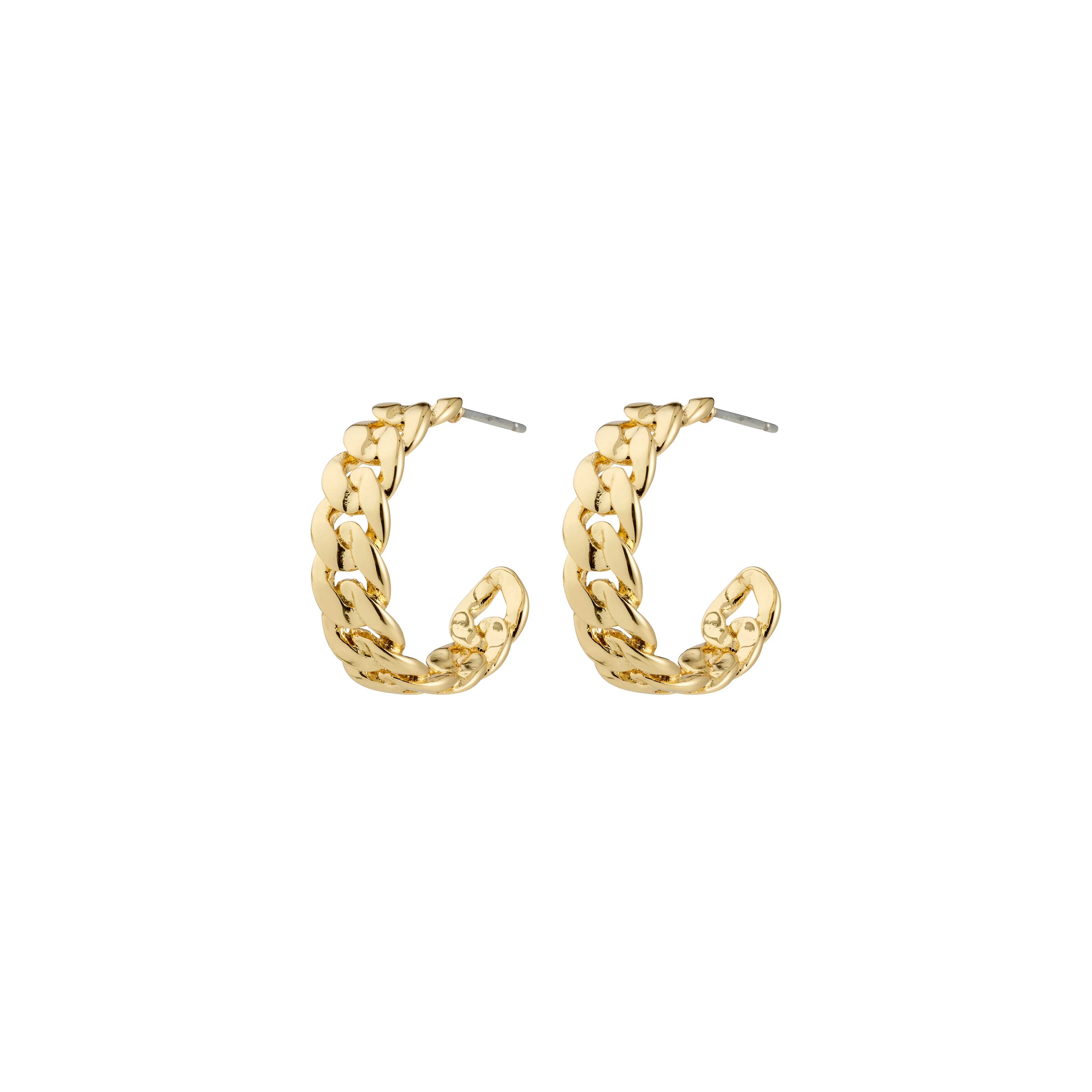 MAYER recycled curb chain hoop earrings