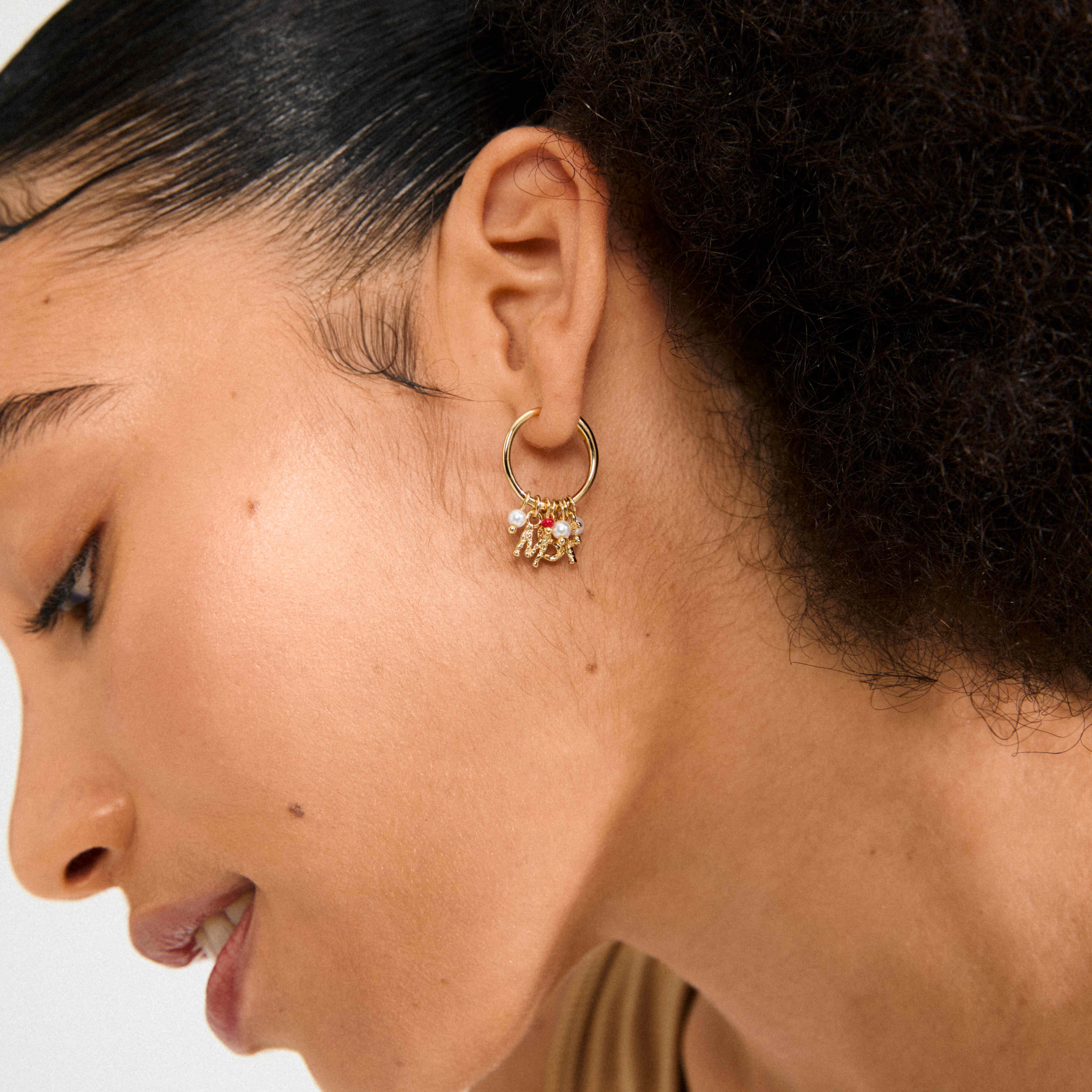 MSF RECYCLED CHARMS hoop earrings - Image 4