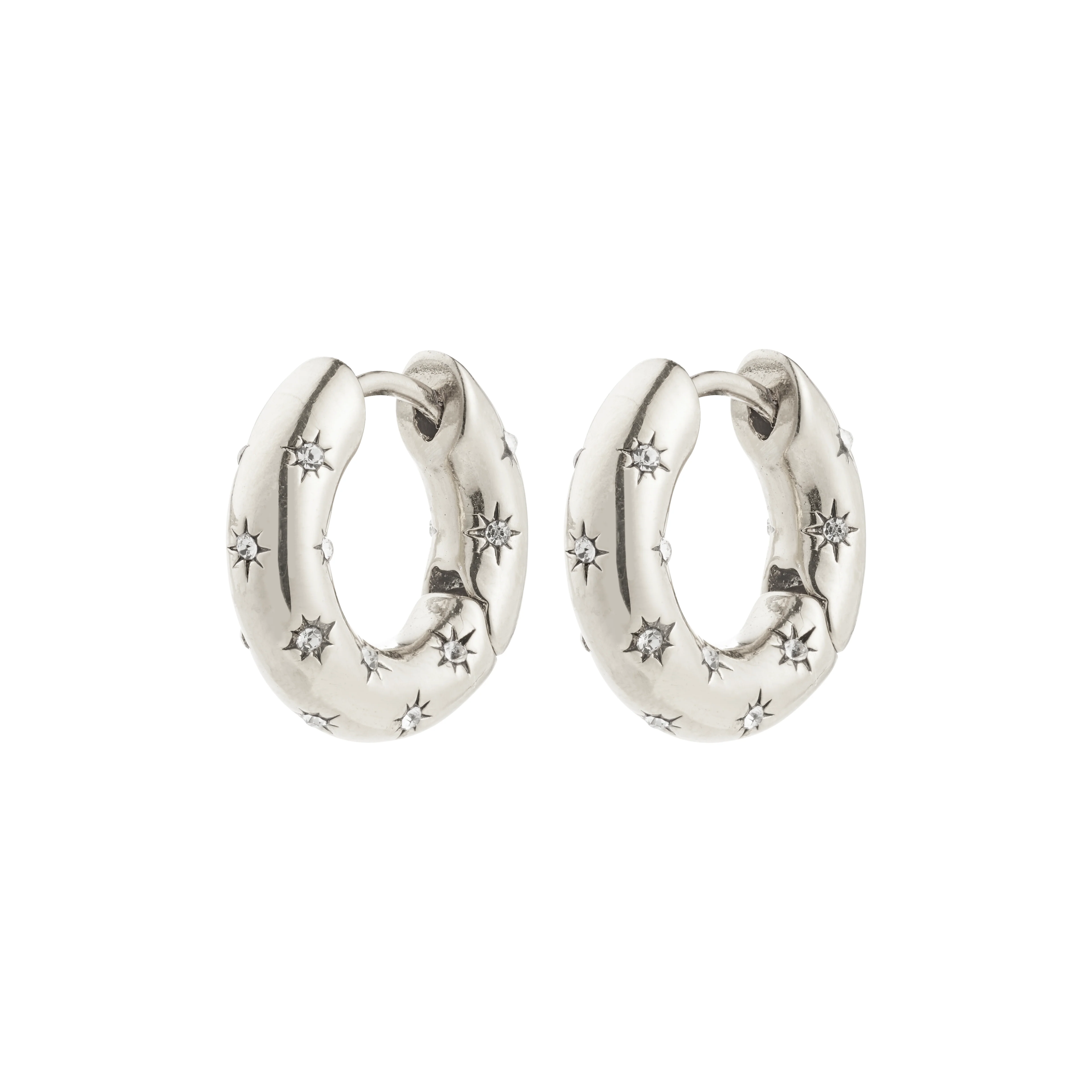 NEVAEH recycled chunky crystal hoops - Image 4