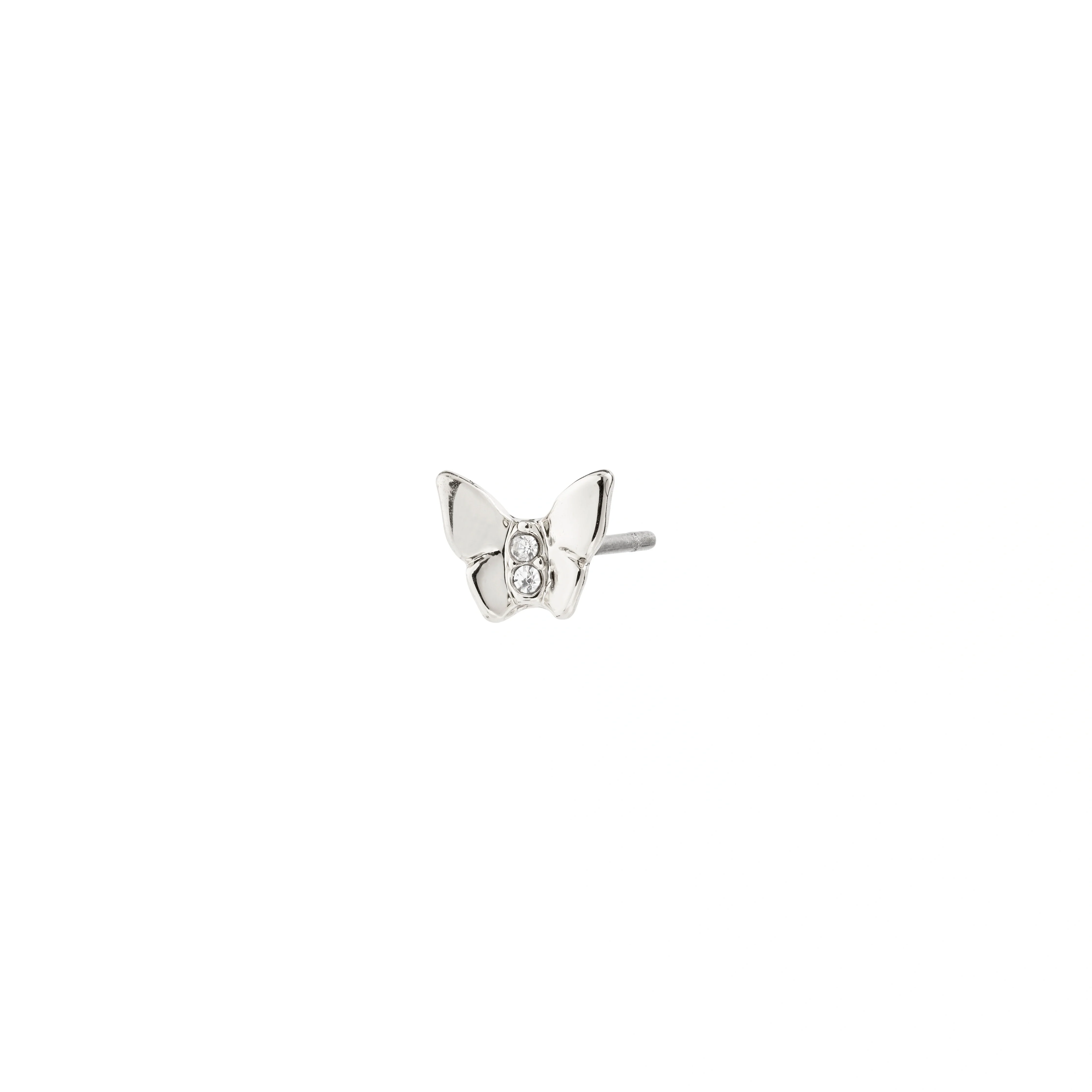 OLYMPIA Crystal Butterfly Recycled Single Earring - Image 3