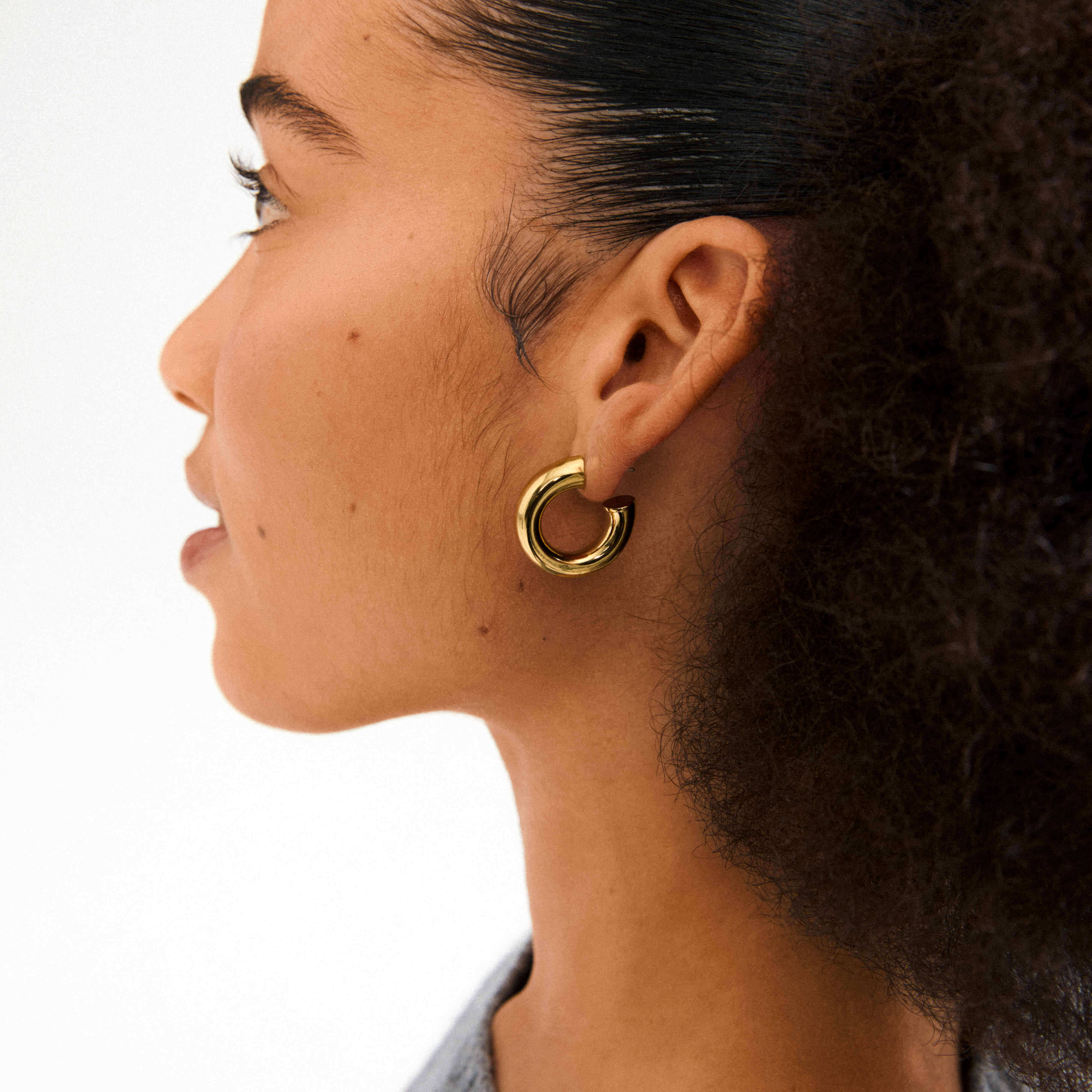 PHASE recycled large hoops 26mm - Image 2