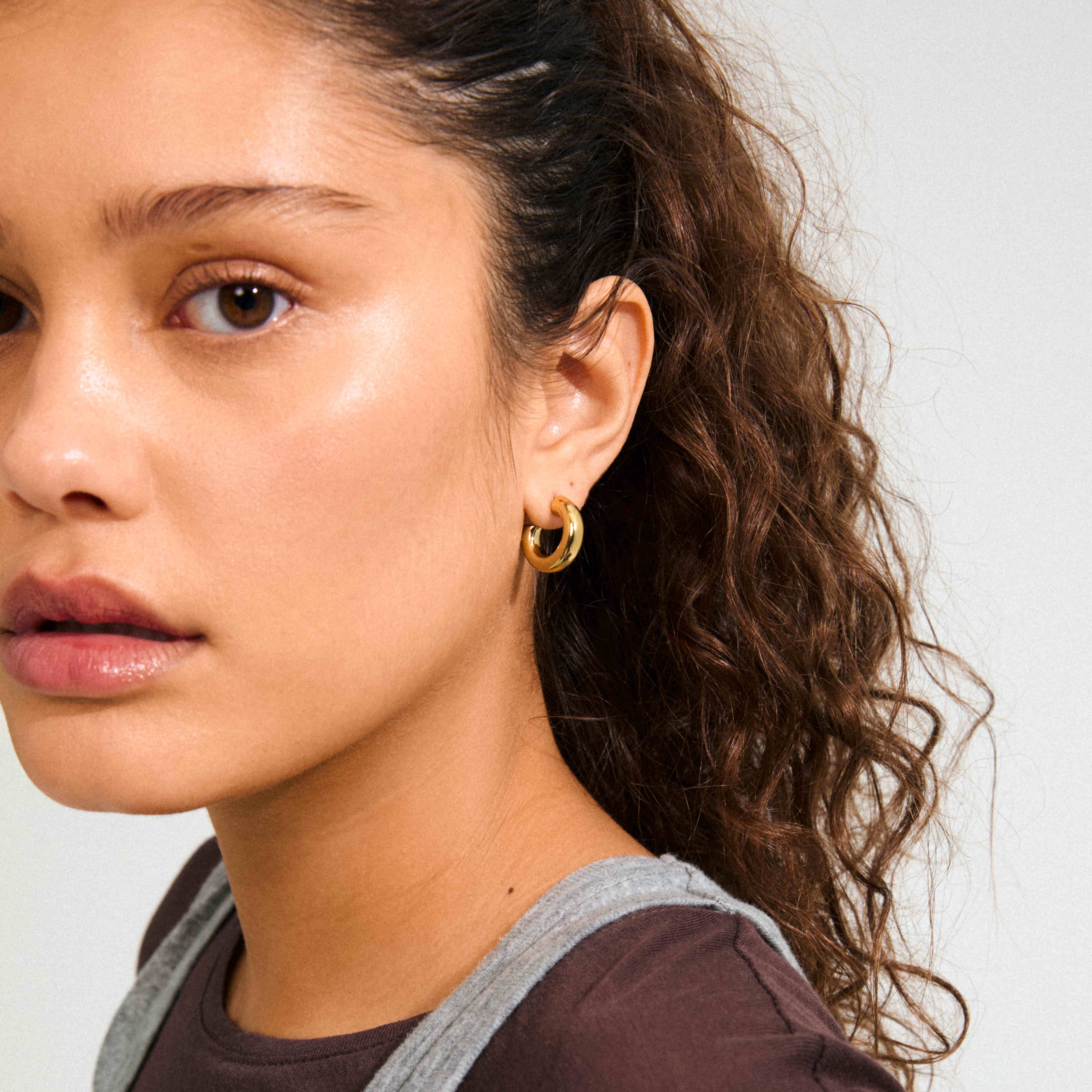 PHASE recycled small hoops 19mm - Image 3