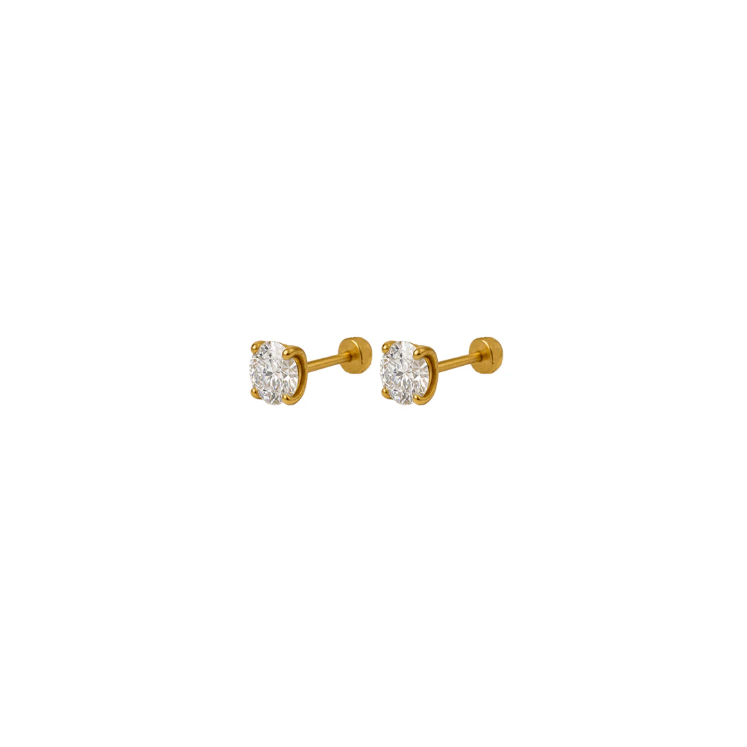 PIERCING STUDIO: Calliope Flat Back 24K PVD Gold Piercing